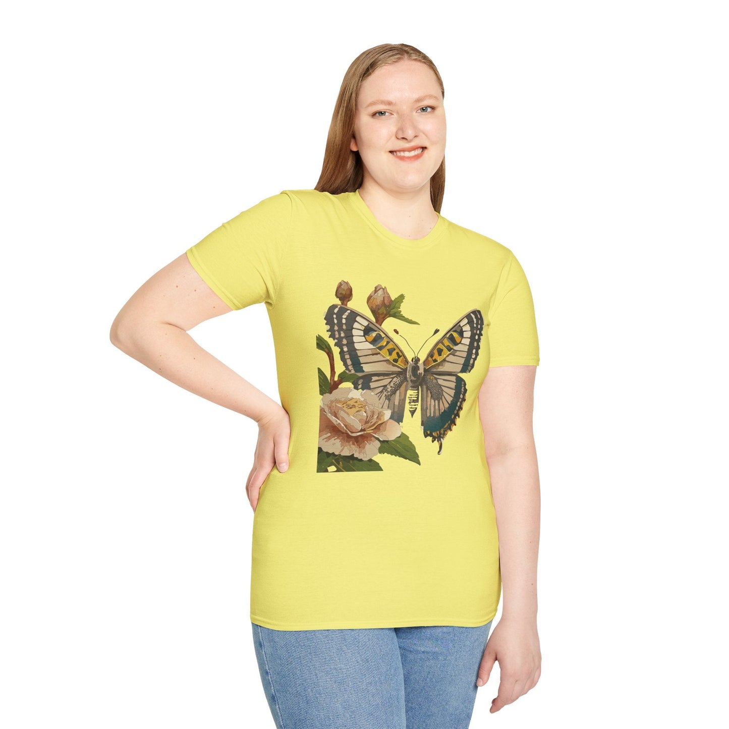 Butterfly Shirt Unisex T Shirt Monarch Butterfly Gildan Softstyle 64000 Cotton Tee