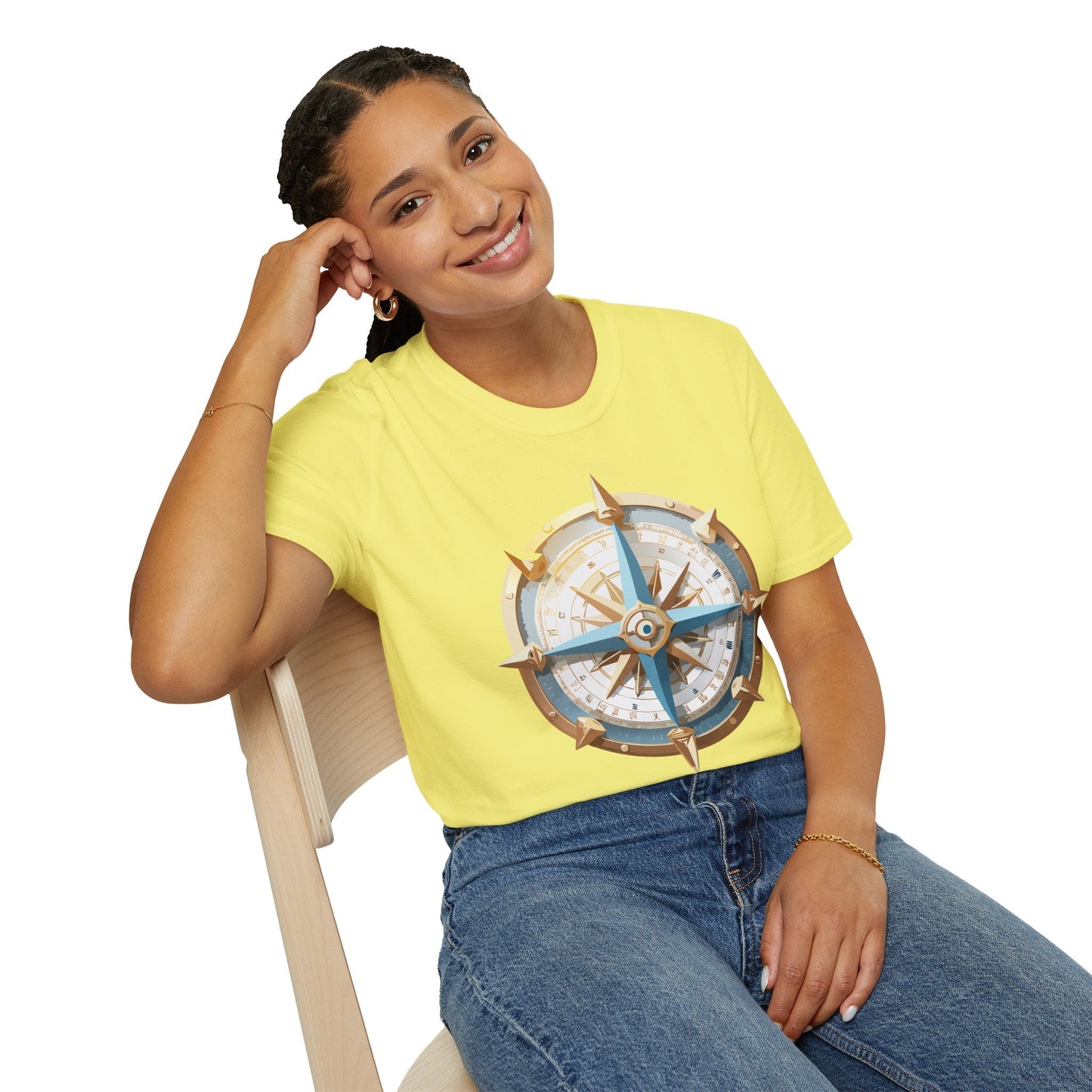 Compass Navigator Graphic Tee Unisex 100 Cotton 27