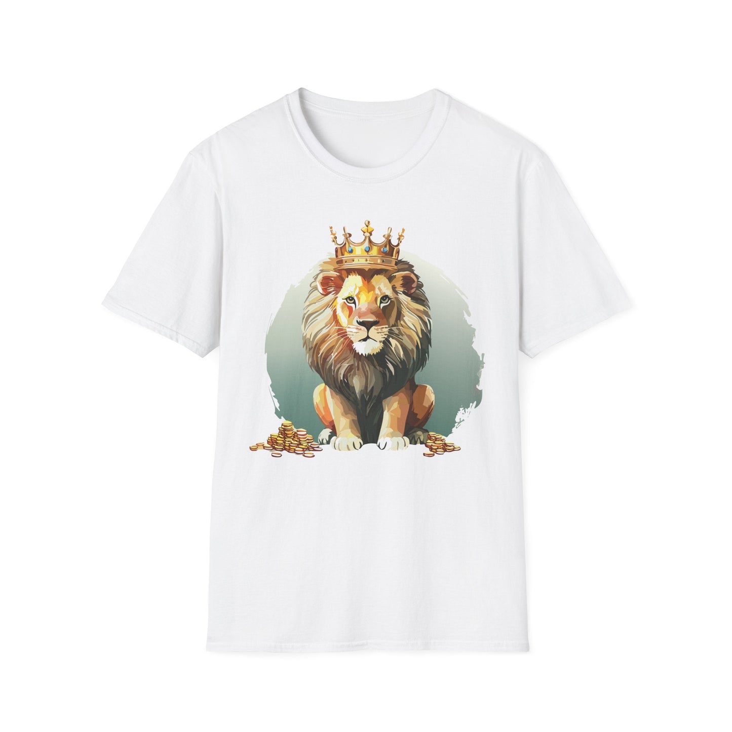 Unisex Lion Shirt Animal Tee Softstyle Gildan 64000 100 Percent Cotton Tee