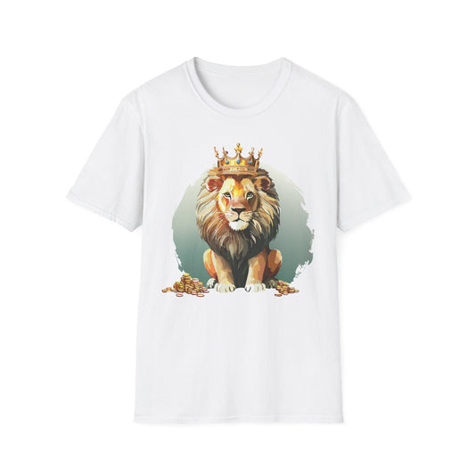 Unisex Lion Shirt Animal Tee Softstyle Gildan 64000 100 Percent Cotton Tee