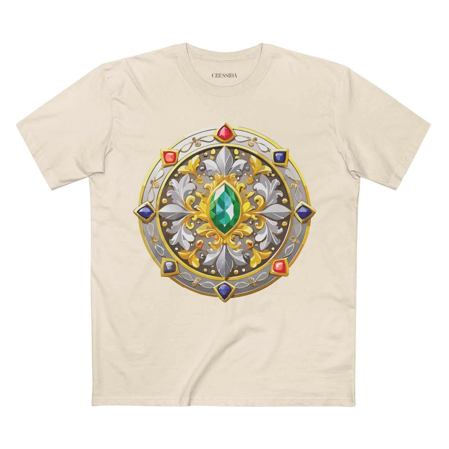 Medallion Graphic T-Shirt Unisex 100 Cotton With Gold Art Design Medal Tee 5