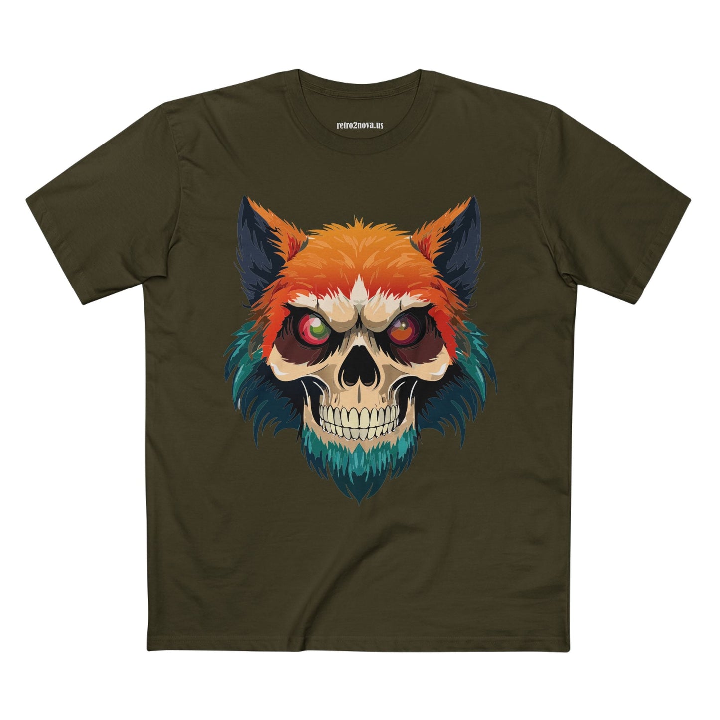Skull Shirt Unisex Skeleton Tee Original Art By Retro2Nova Premium Cotton Tee Art Collection