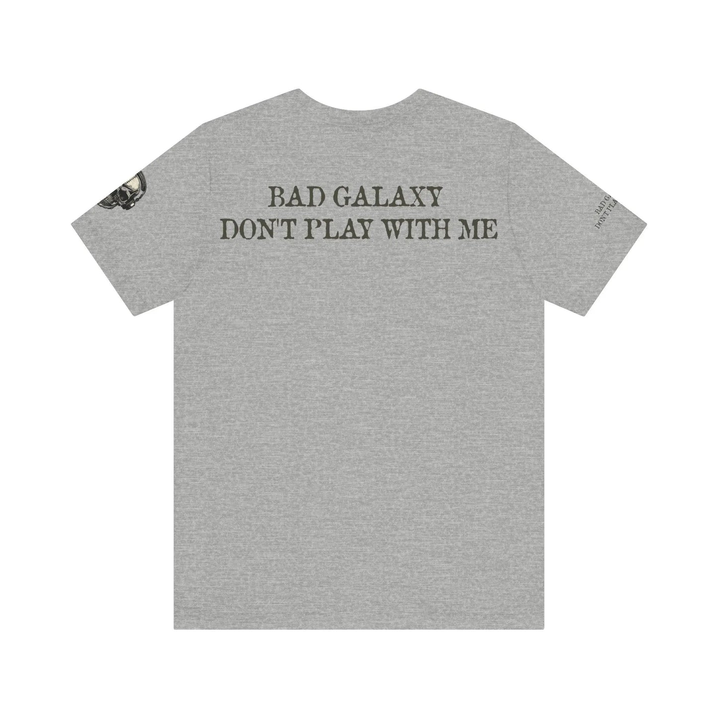 Skull T Shirt From Bad Galaxy Made To Order 100 Percent Cotton With Eco Friendly Inks Free Shipping