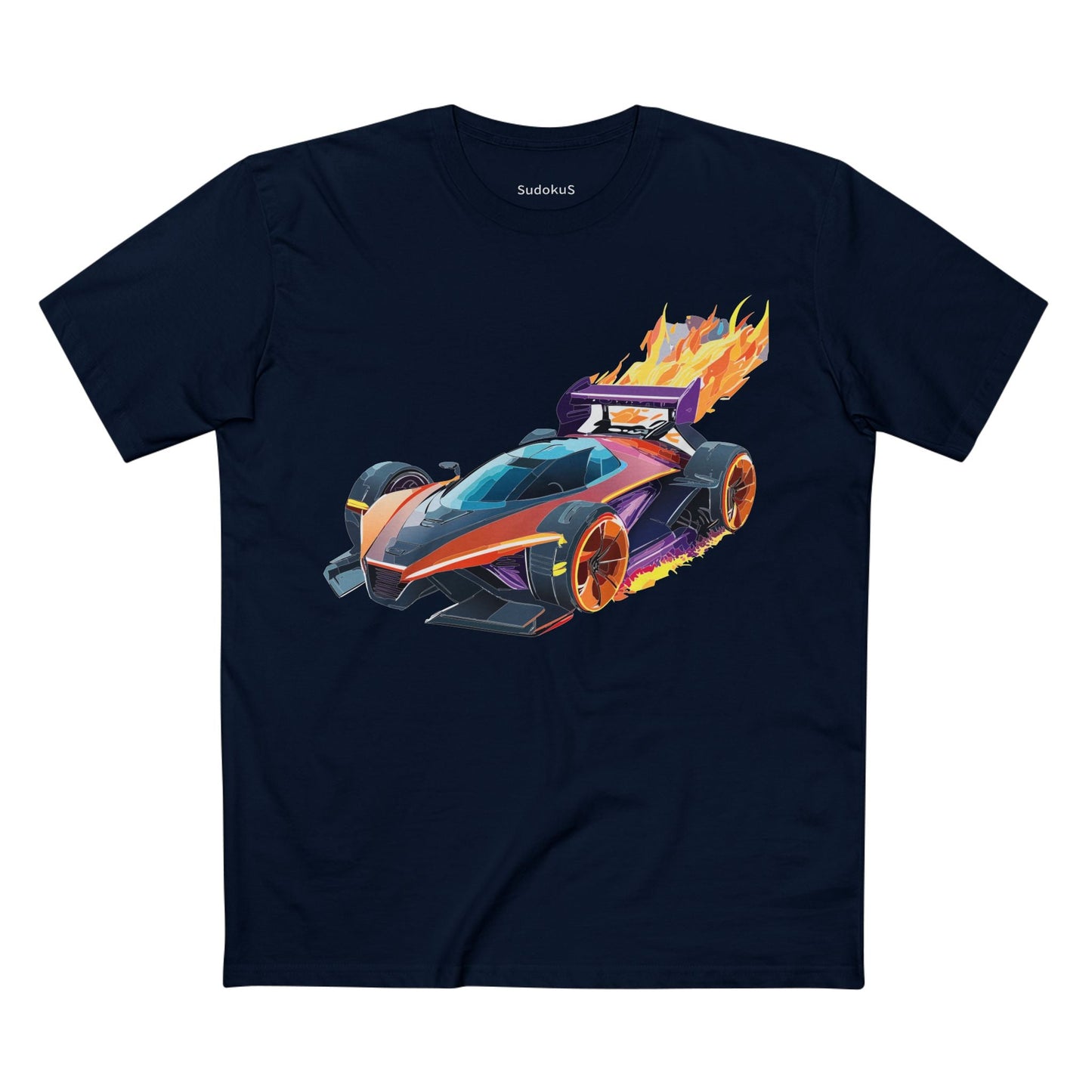 Car Graphic Unisex 100 Cotton Staple Tee 16