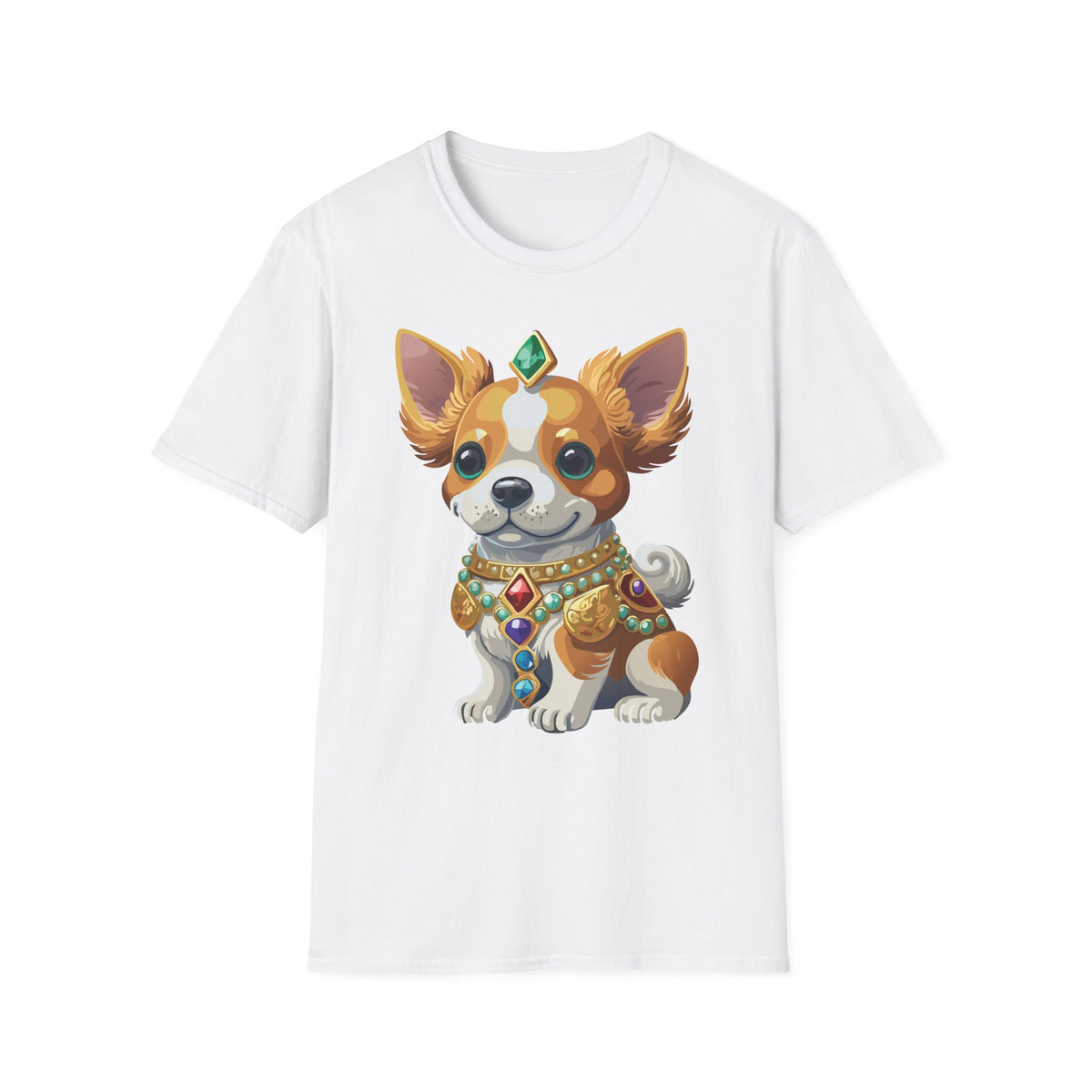 Corgi Prince T-Shirt — Cute Royal Dog Graphic Design Unisex 100 Cotton Gildan T-Shirt