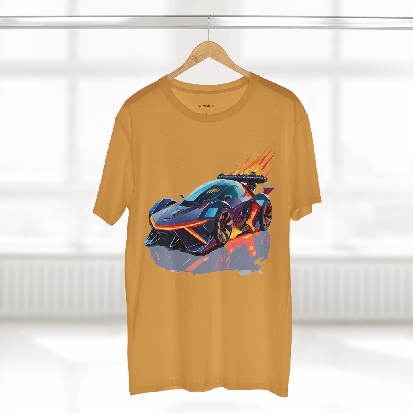 Car Graphic Unisex 100 Cotton Staple Tee 19