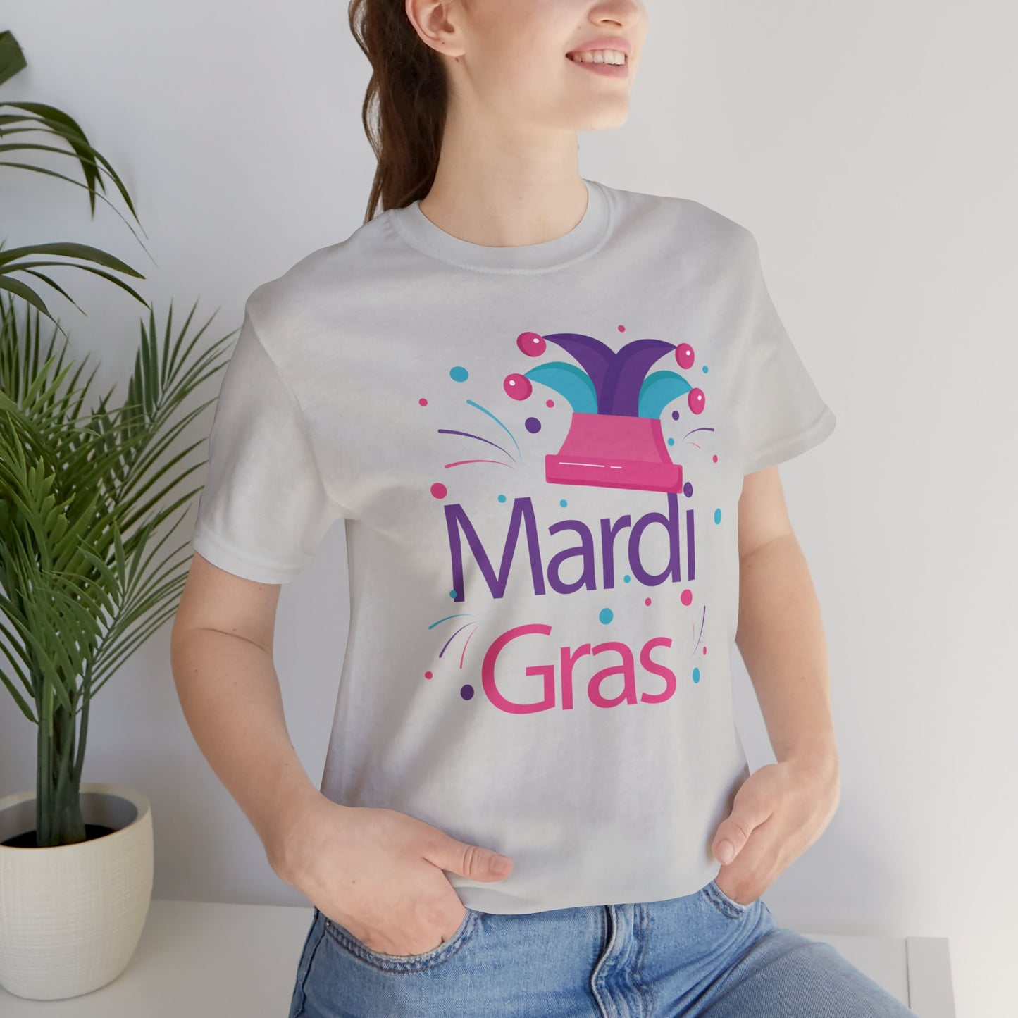 Tee-shirt en coton unisexe pour Mardi Gras