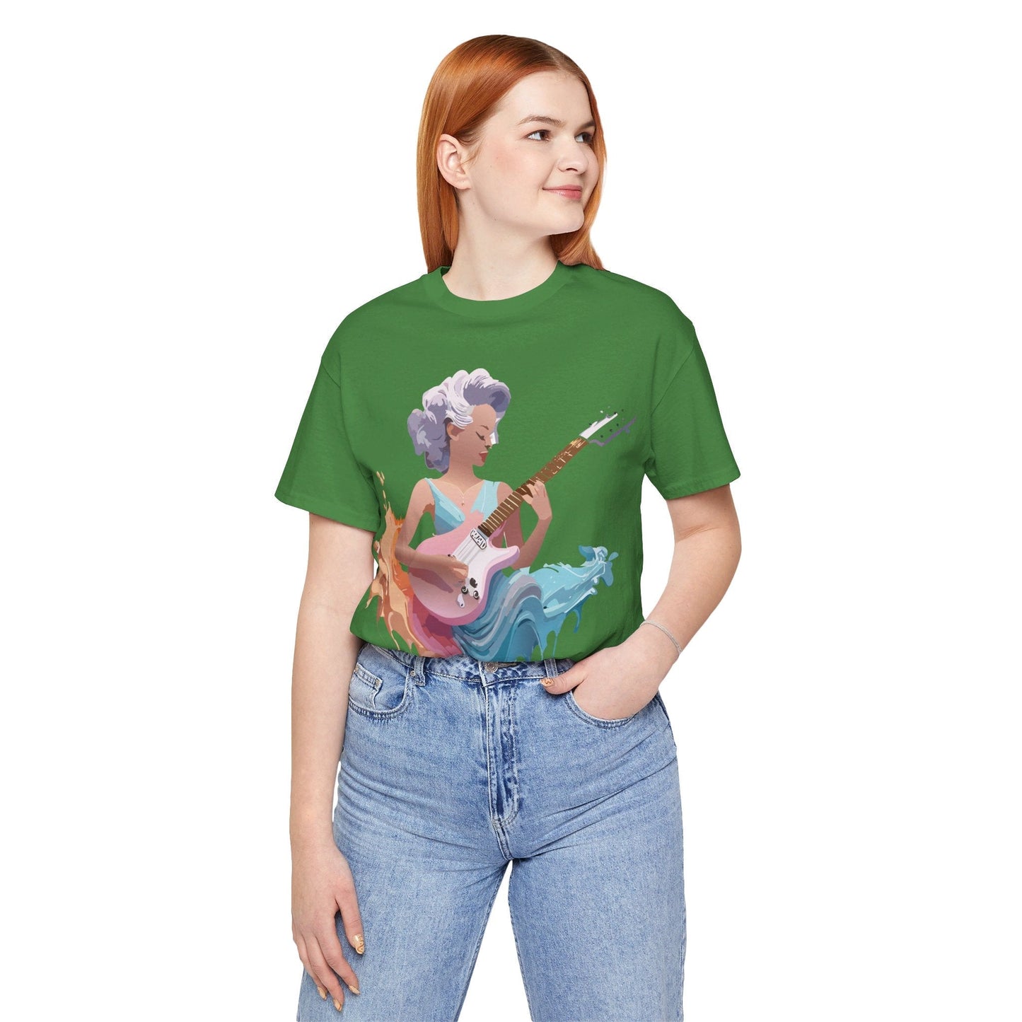 Music Graphic Unisex 100 Cotton Vintage Art with Musical Elements Tee 35