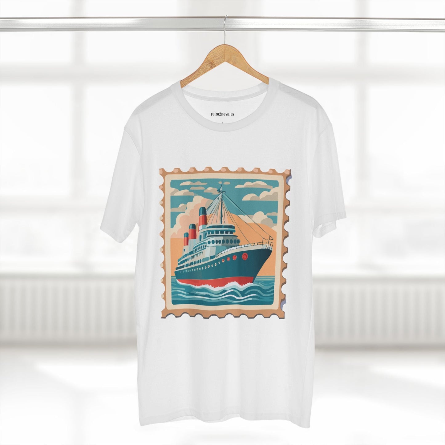 Stamp Shirt Postage Stamp Tee PS43 Unisex Premium Cotton Art Tee Retro2Nova Classic Art Collection