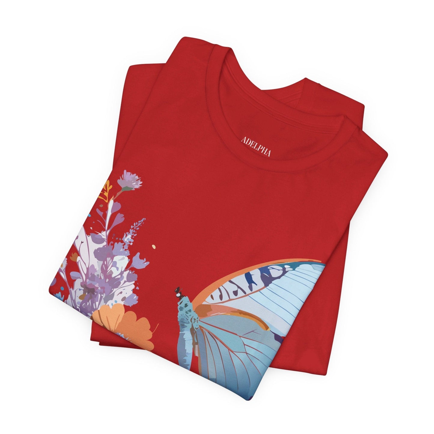 Butterfly Graphic Tee Unisex Jersey Short Sleeve Vintage Inspired Adelpha Art