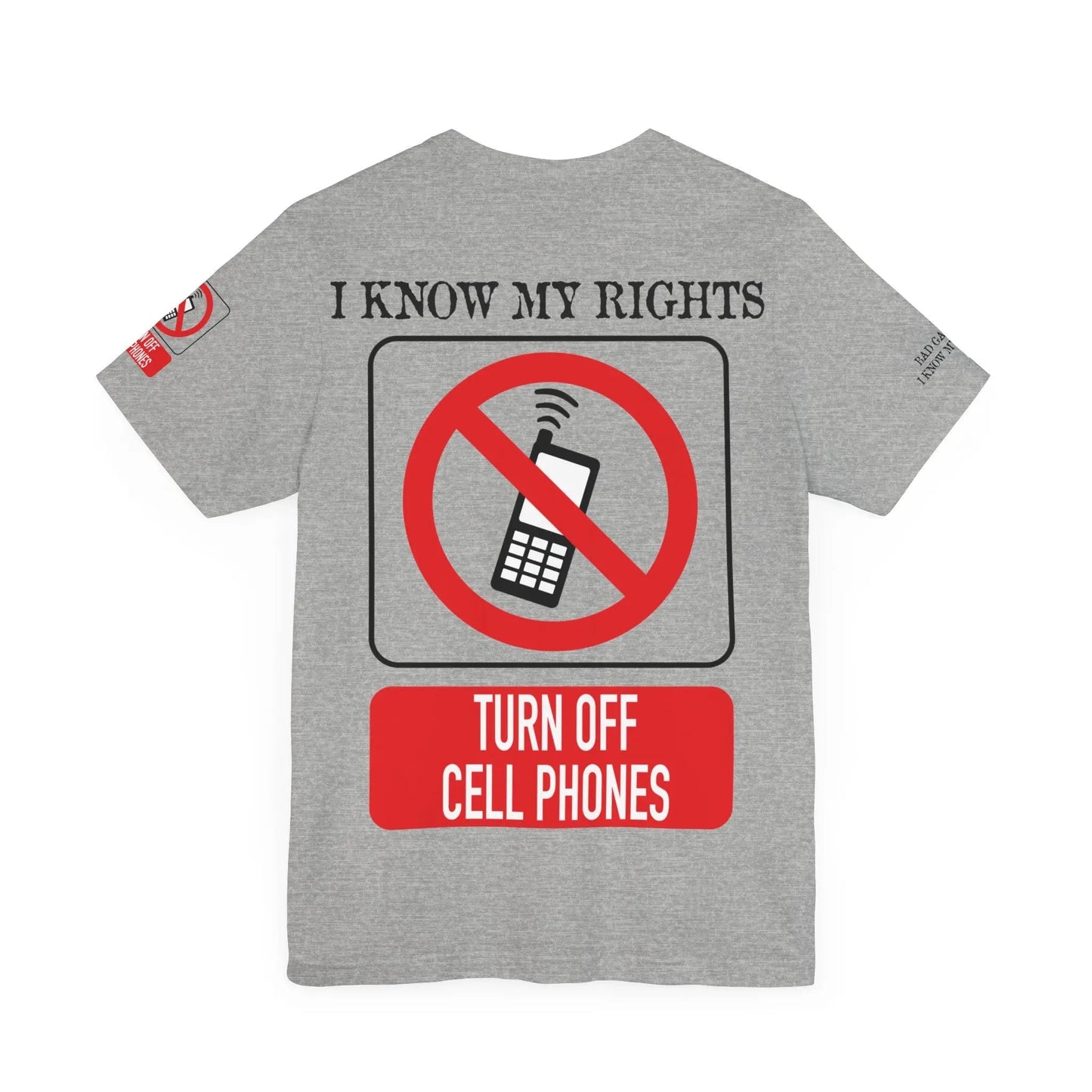 Red Stamp Tee Shirt Made In USA With 100 Percent Cotton Eco Inks From Bad Galaxy Official