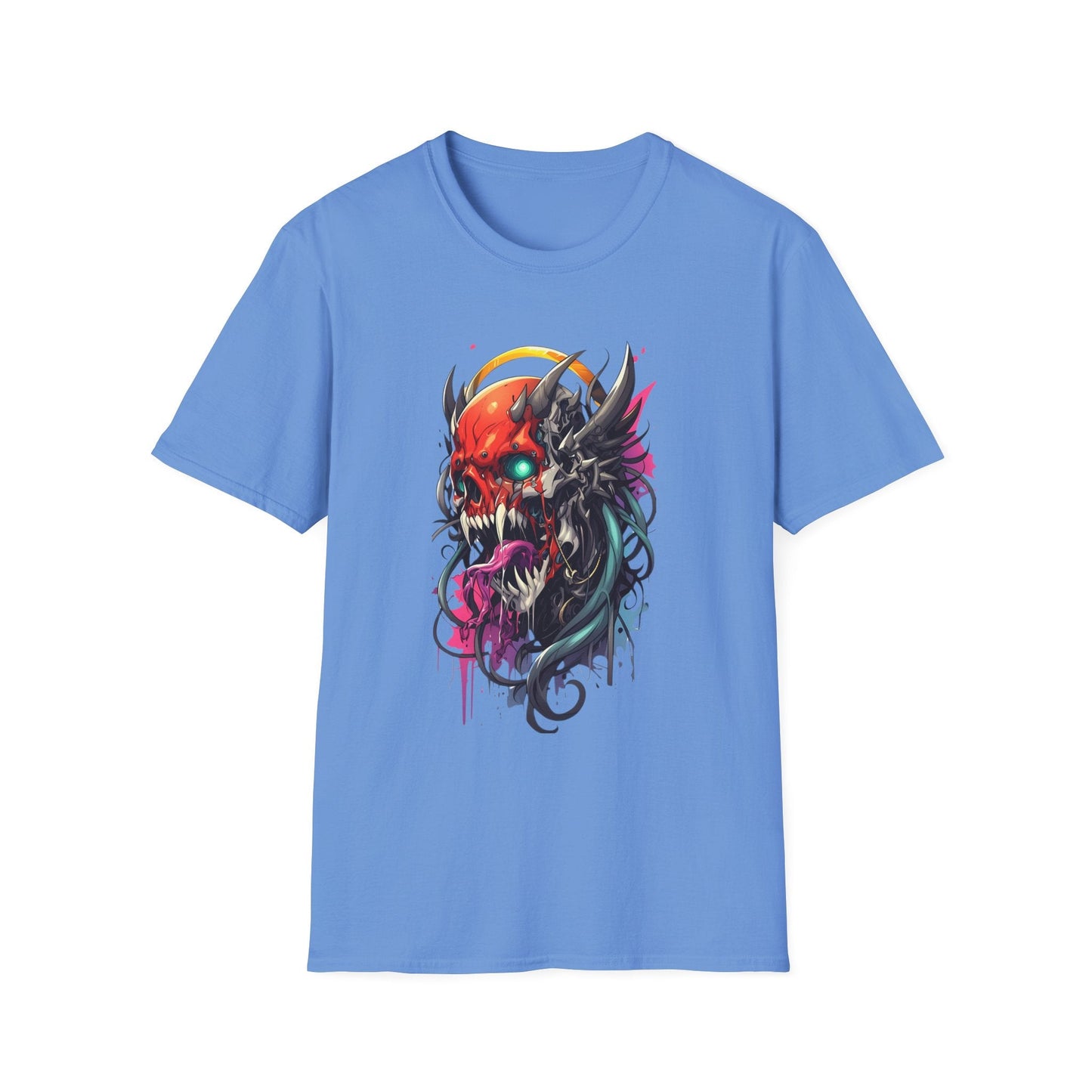 Skull Graphic Unisex Cotton T-shirt with Skeleton Artwork Design 28