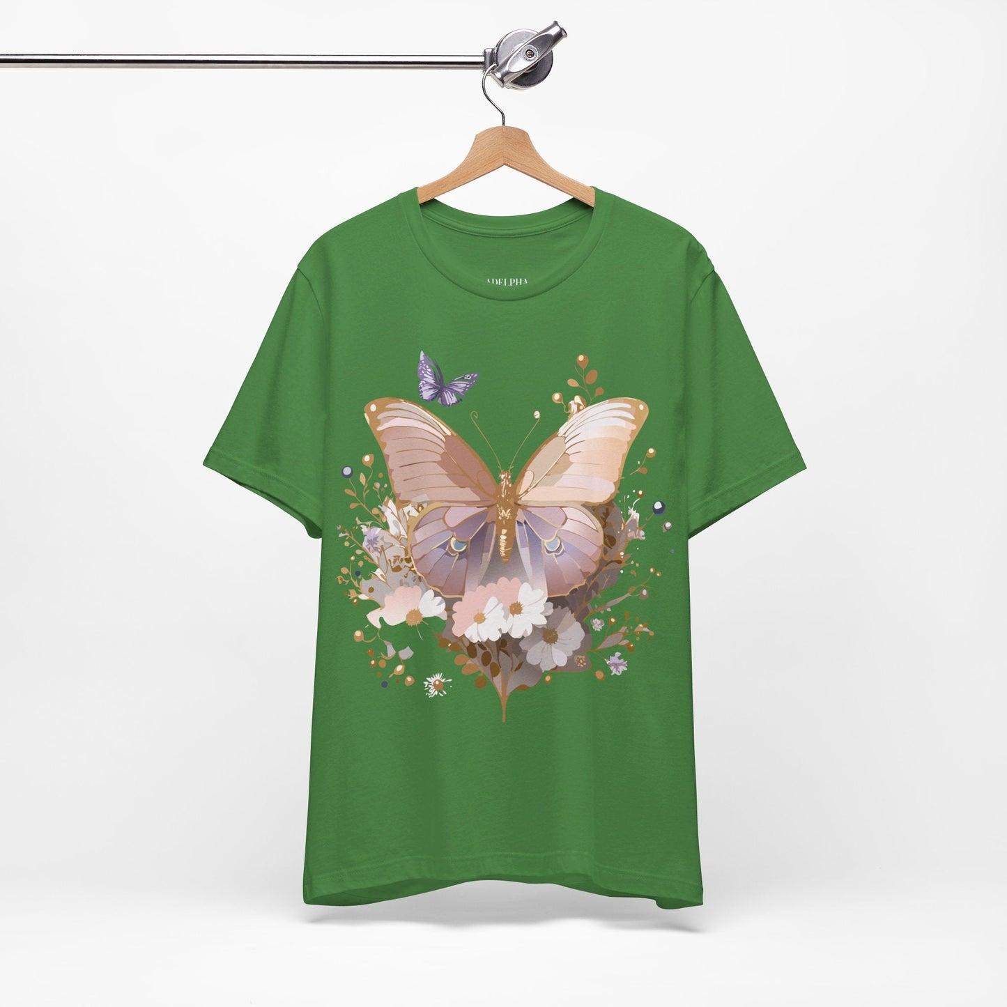 Butterfly Graphic Tee From Adelpha Unisex Short Sleeve Vintage Artwork