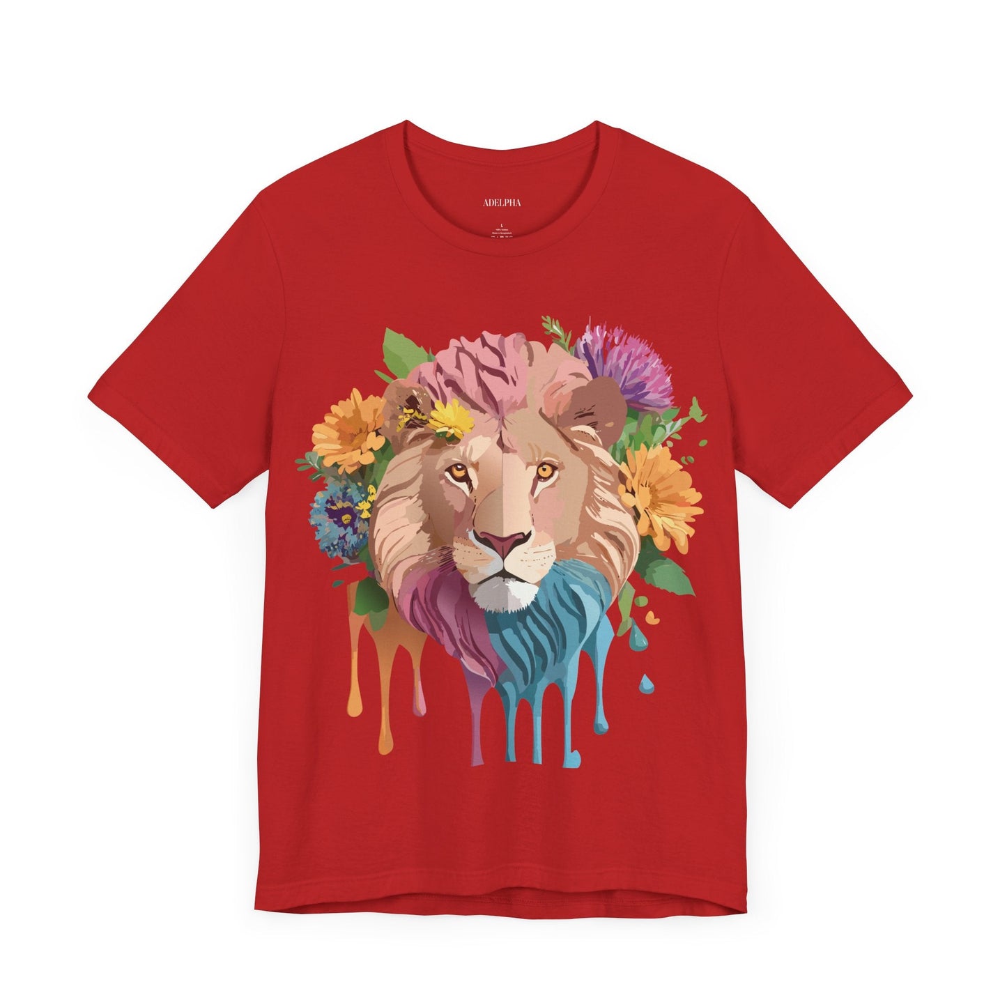 Lion Graphic Unisex 100 Cotton Vintage Animal Artwork Tee 2