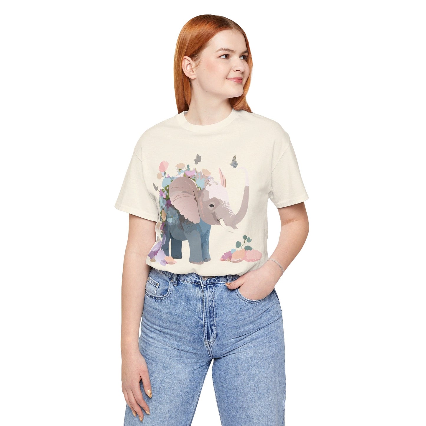 Elephant Graphic Tee Unisex Jersey Short Sleeve Art Design Adelpha Premium Vintage Inspired