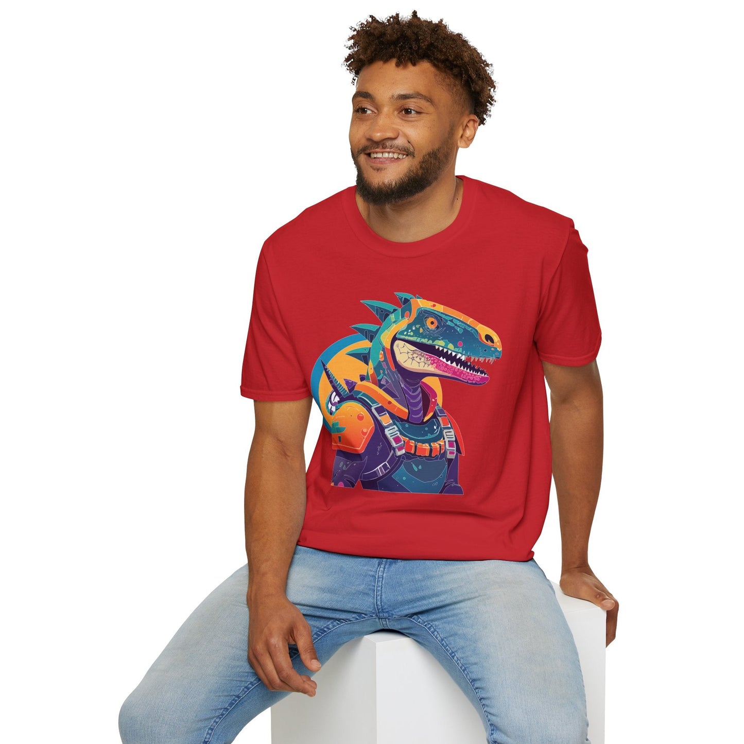 Alien Graphic Unisex Cotton Softstyle UFO Artwork Tee 6