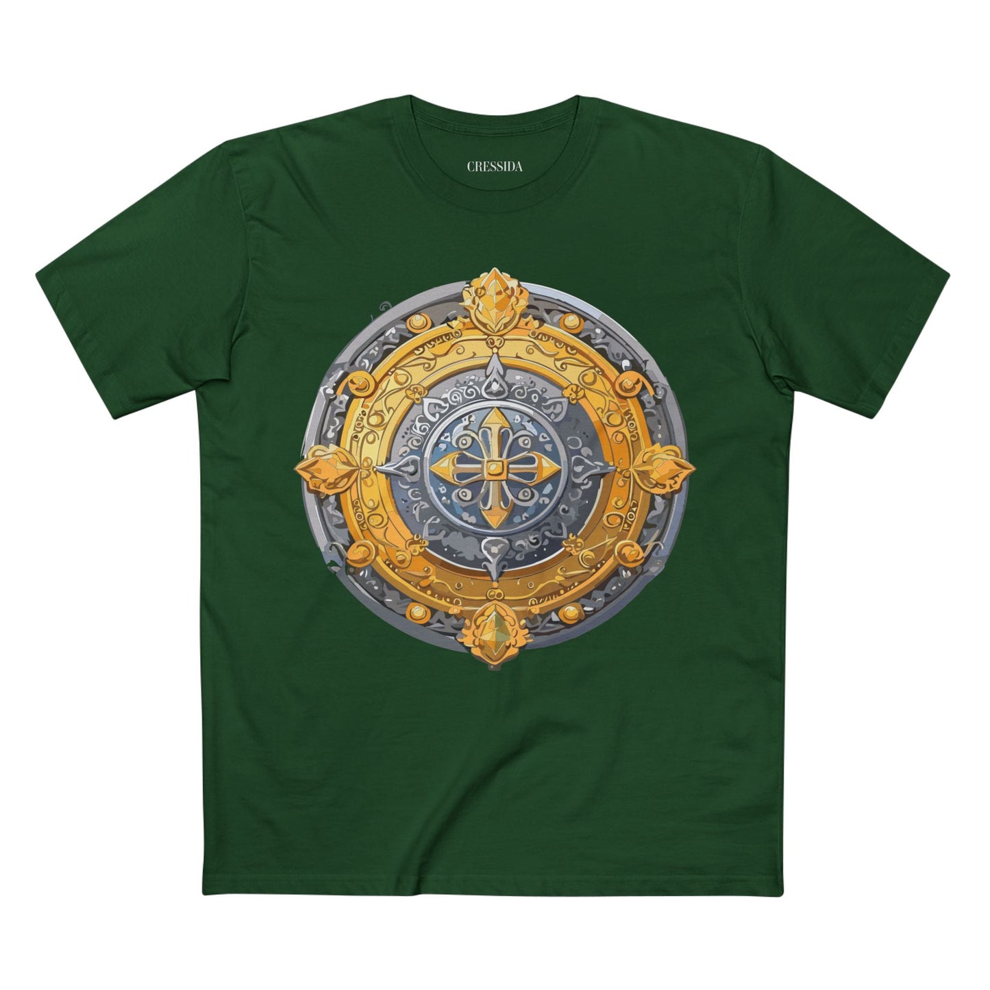 Antique Gold Coin Graphic Design T-Shirt Unisex 100 Cotton With Golden Print Artwork Tee 8