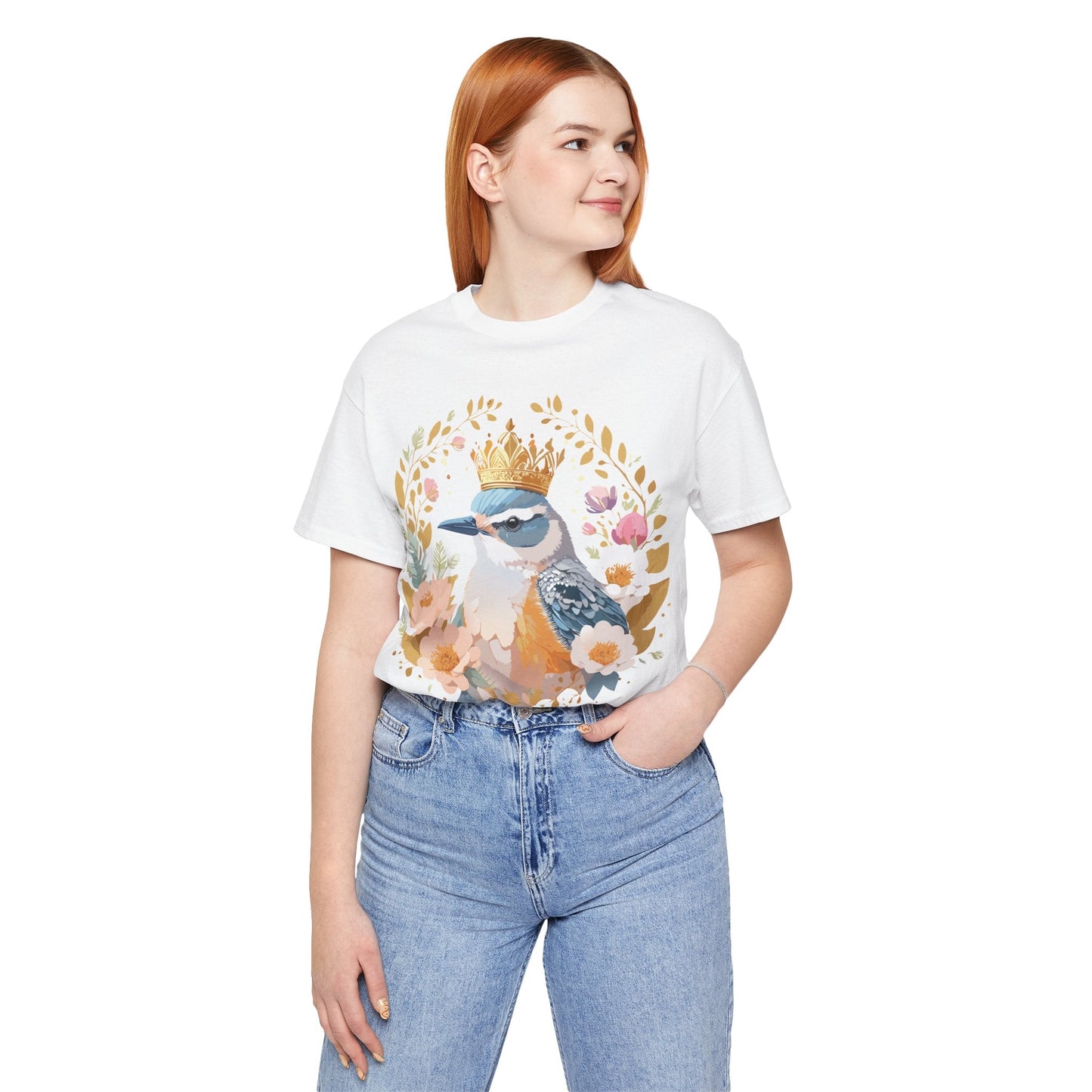 Medallion Graphic Unisex 100 Cotton Vintage Animal Medal Artwork Tee 33