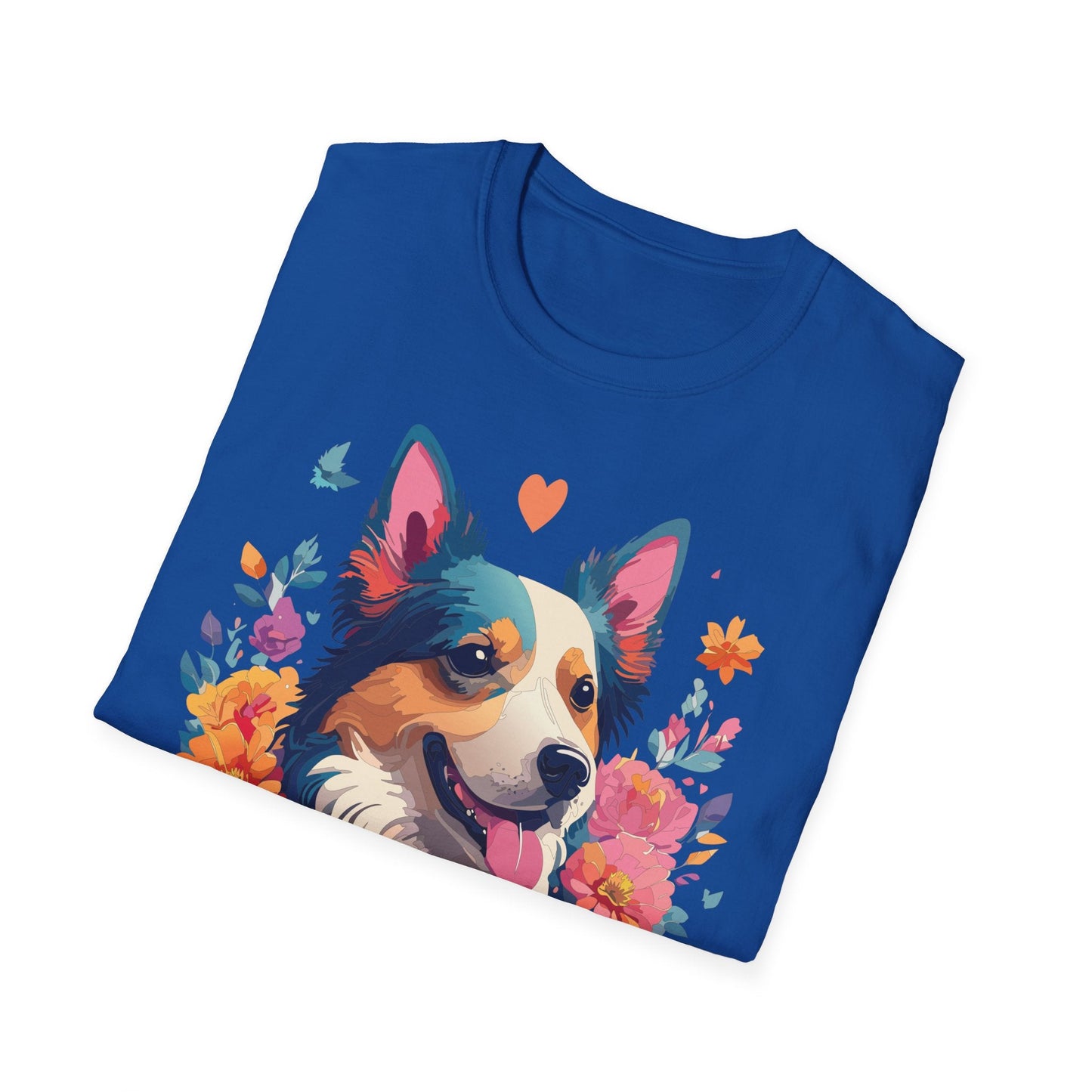 Animal Print Dog Shirt Unisex Softstyle Cotton Tee For Pet Lovers