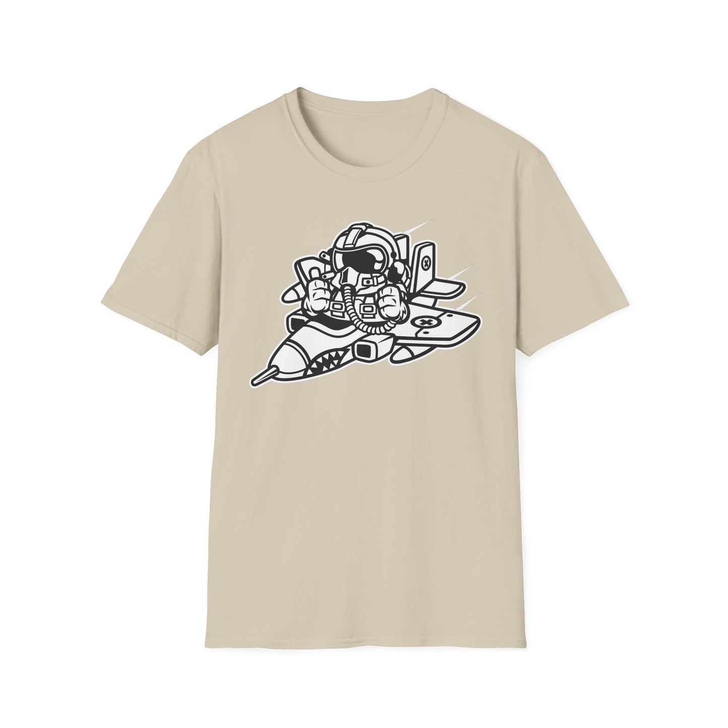 Unisex Cotton T-Shirt with Cartoon Graphic Design