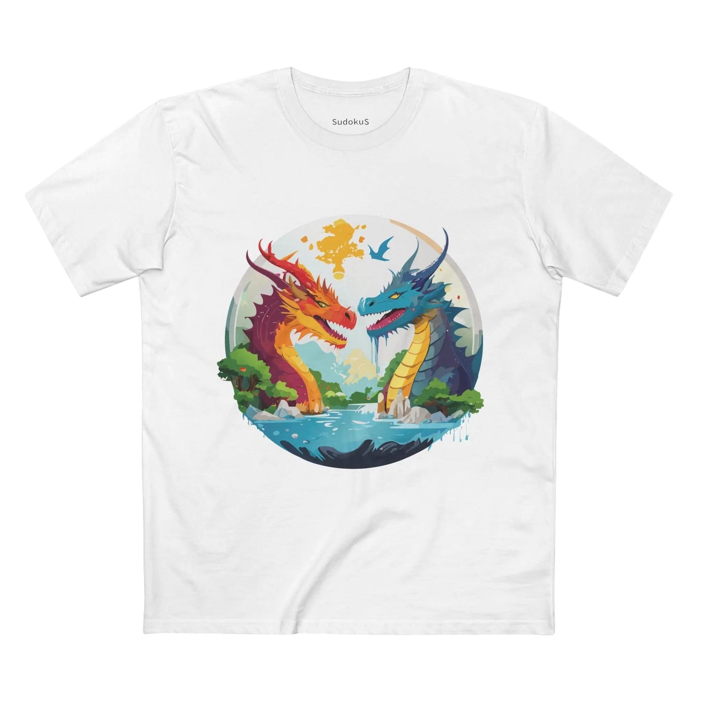 Dragon Graphic Unisex 100 Cotton Staple Tee 23