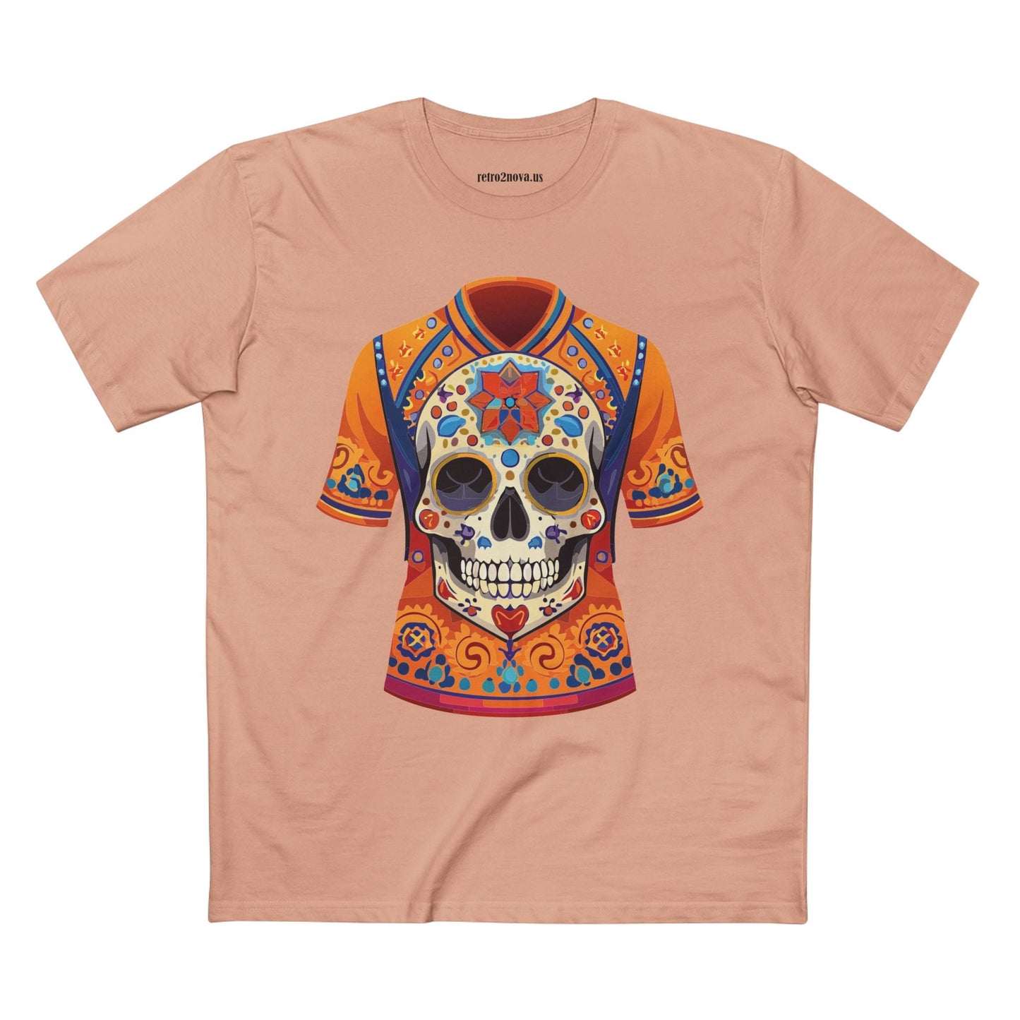 Skull Skeleton Shirt Unisex Premium Cotton Tee Art Collection Original Design Retro2Nova SS30