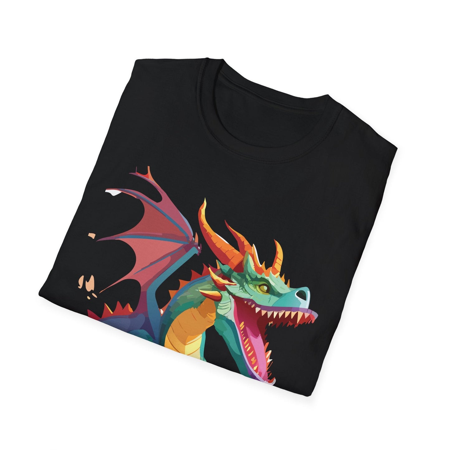 Dragon Graphic T Shirt Unisex Softstyle Cotton Tee Dragon Art Shirt For Men Women