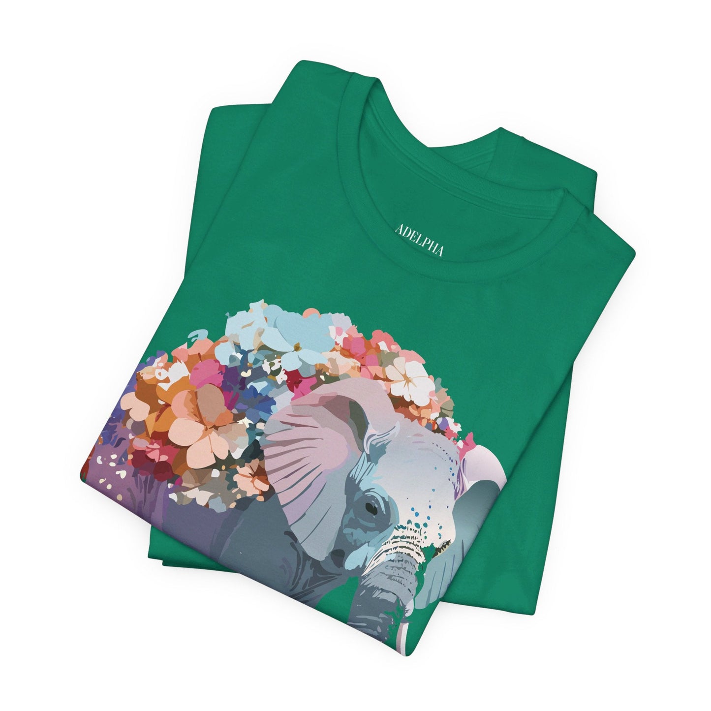 Elephant Graphic T Shirt Unisex Vintage Inspired Adelpha Artwork Short Sleeve Tee