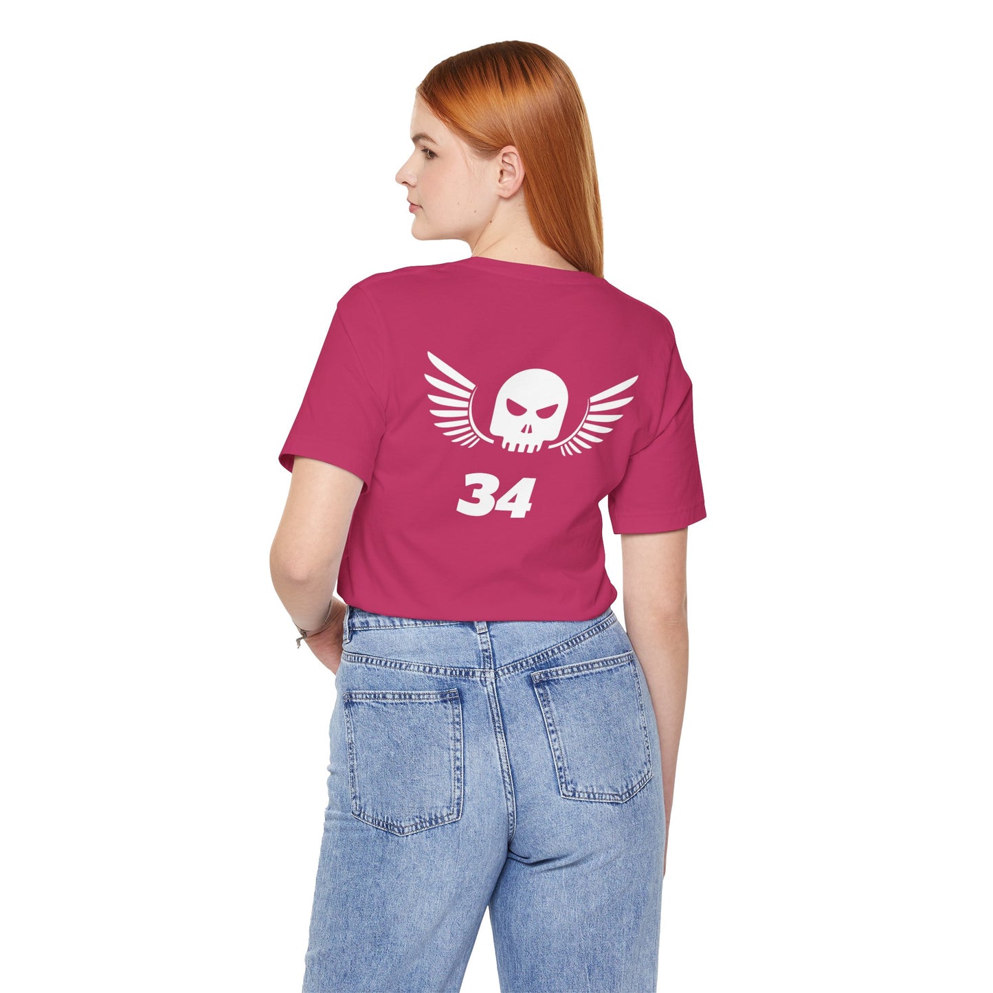 Unisex Cotton Tee Shirt with Skull