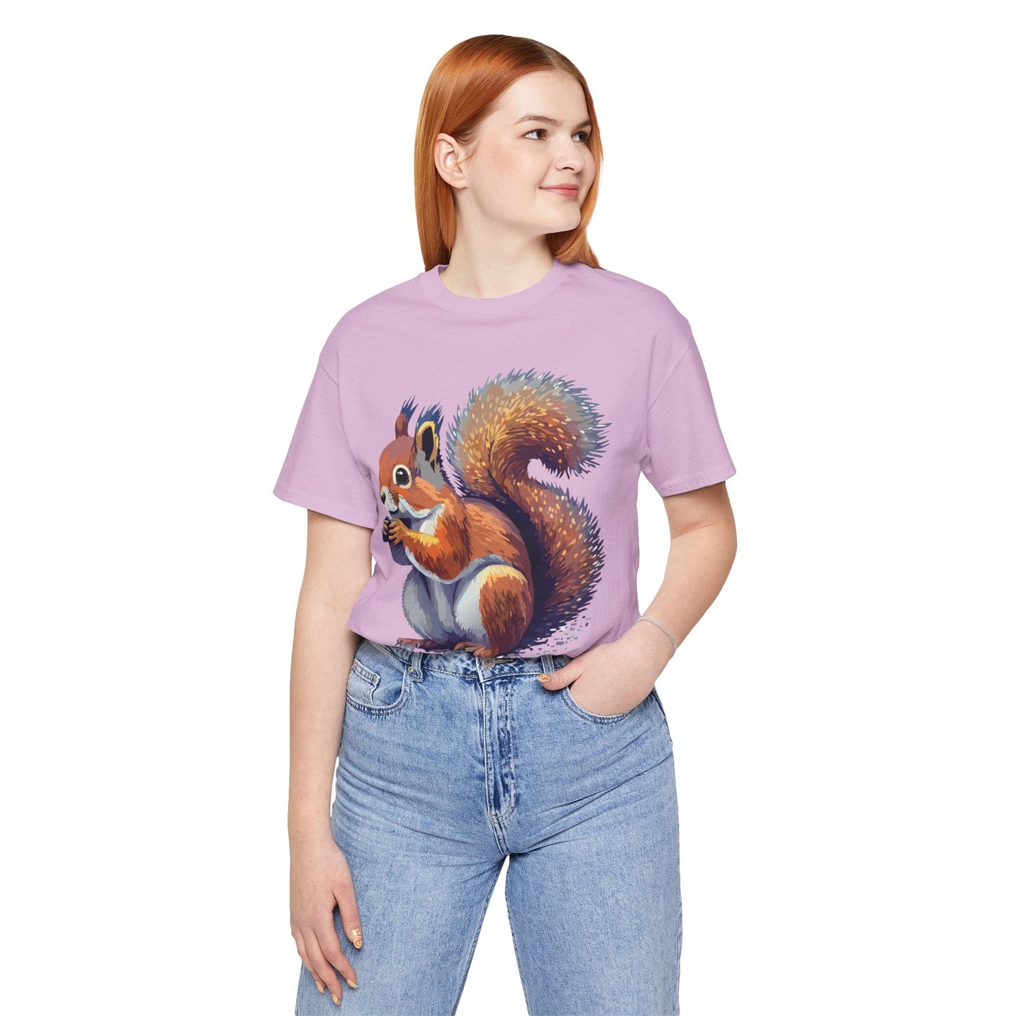 Unisex Animal Print Tee Shirt With Wild Animals Artwork Gildan Softstyle 64000 Cotton