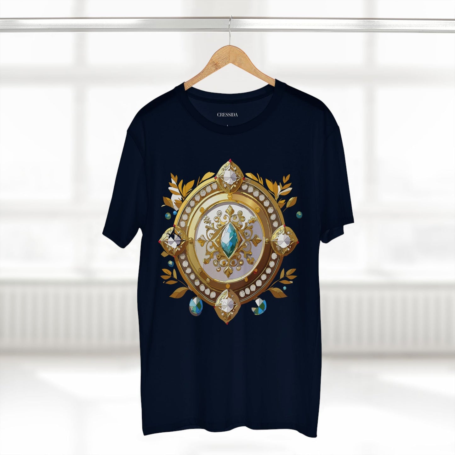 Medallion Graphic T-Shirt Unisex 100 Cotton With Gold Art Design Medal Tee 12