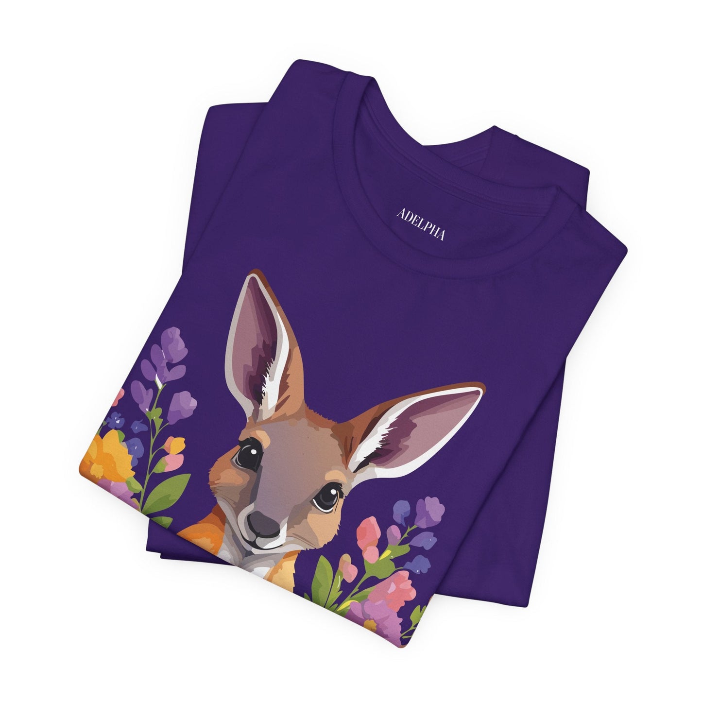 Kangaroo Graphic Unisex 100 Cotton Vintage Animal Artwork Tee 2