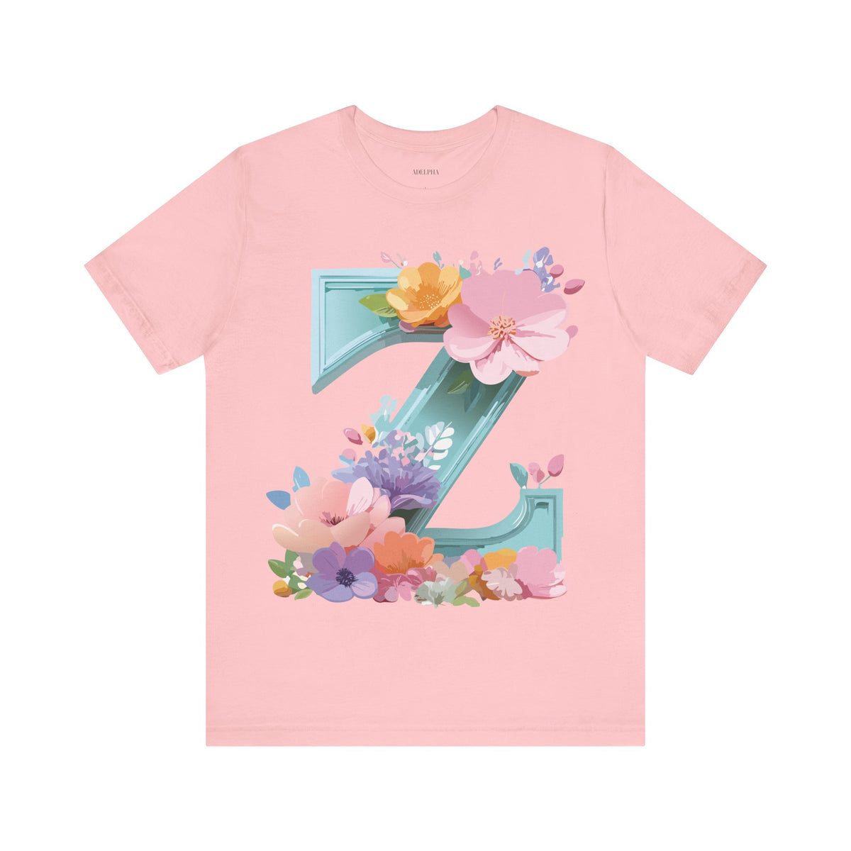 Letter Z Graphic Unisex Cotton Bella+Canvas Tee with Art Letter Design