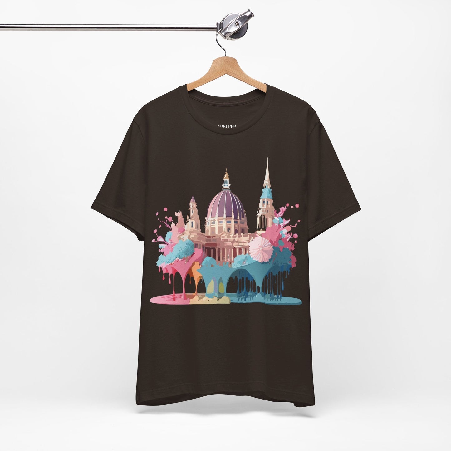 Tourist Shirt With Vienna Graphic Tee Unisex Short Sleeve Art Design Adelpha Vintage Artwork