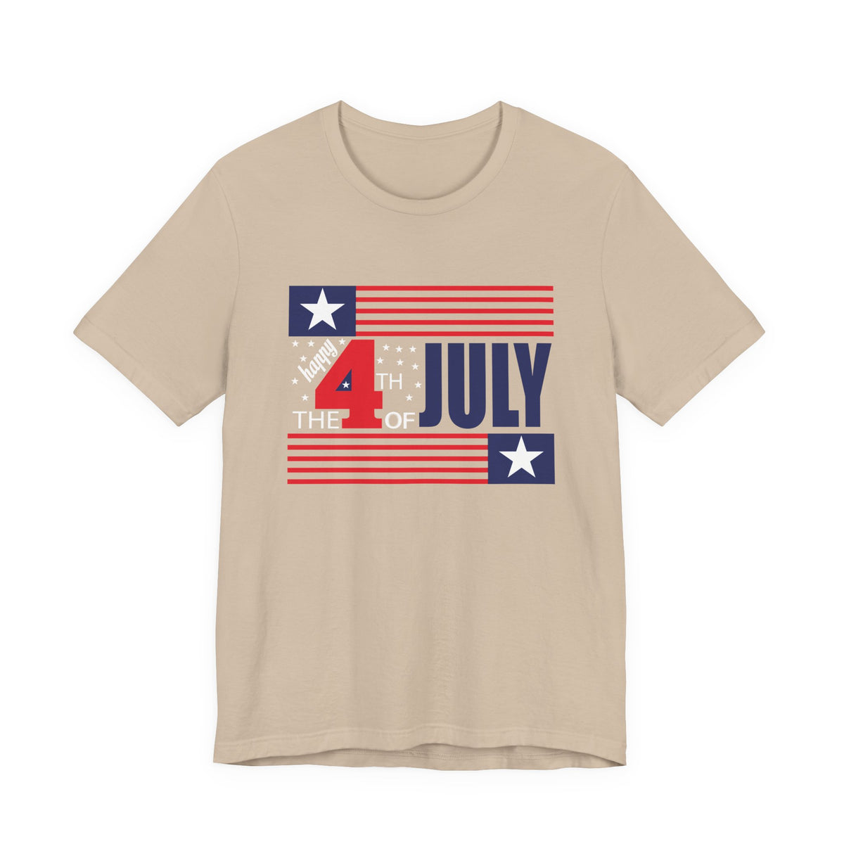 4th of July Flag Graphic T-Shirt Independence Day Stars Stripes Unisex Cotton 014