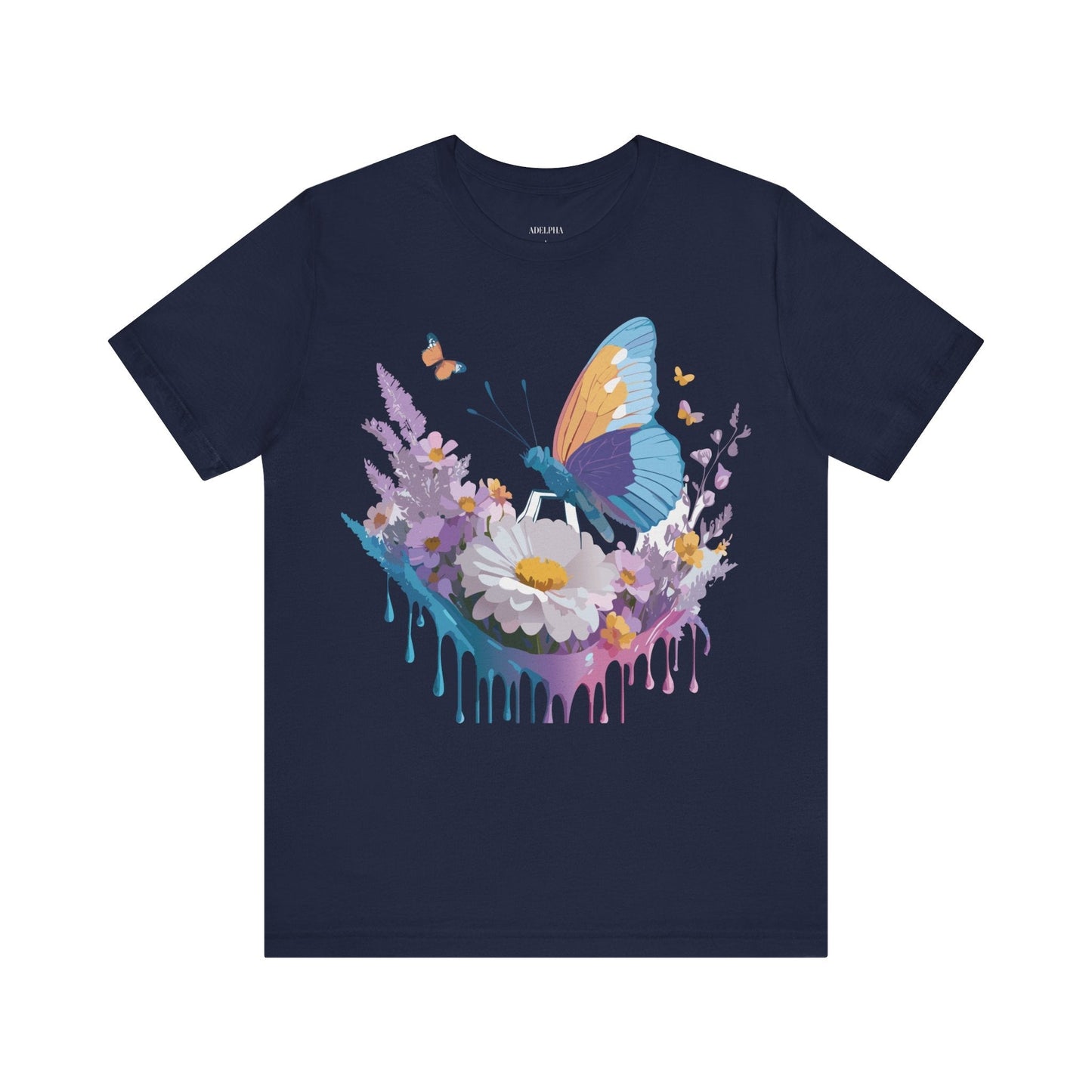 Adelpha Vintage Inspired Graphic Tee Unisex Short Sleeve Shirt