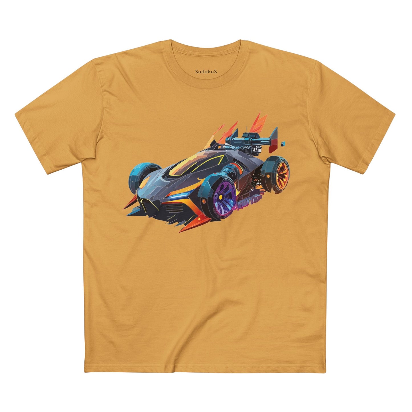 Car Graphic Unisex 100 Cotton Staple Tee 14