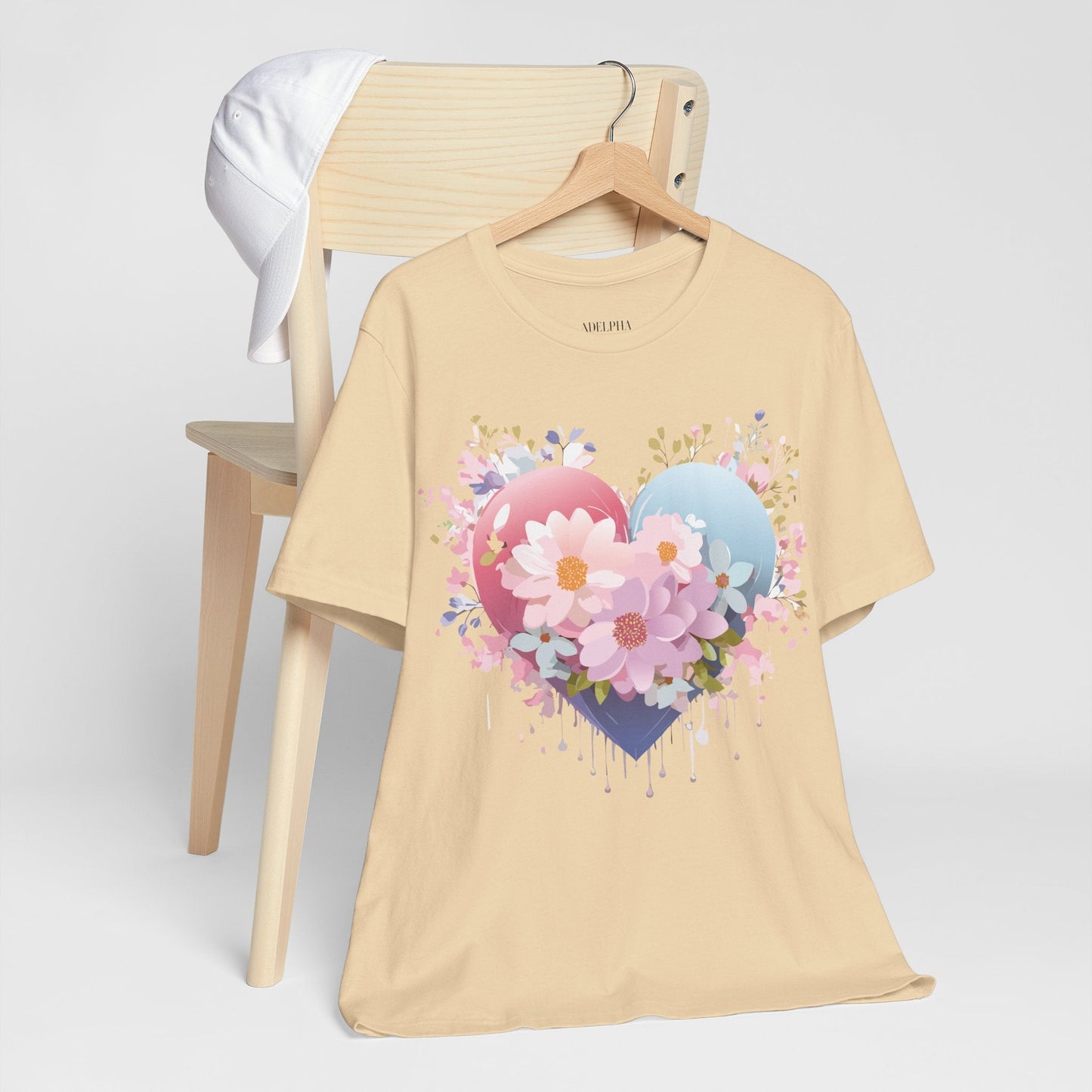 Adelpha Vintage Inspired Graphic Tee Unisex Jersey Short Sleeve Art Design Shirt
