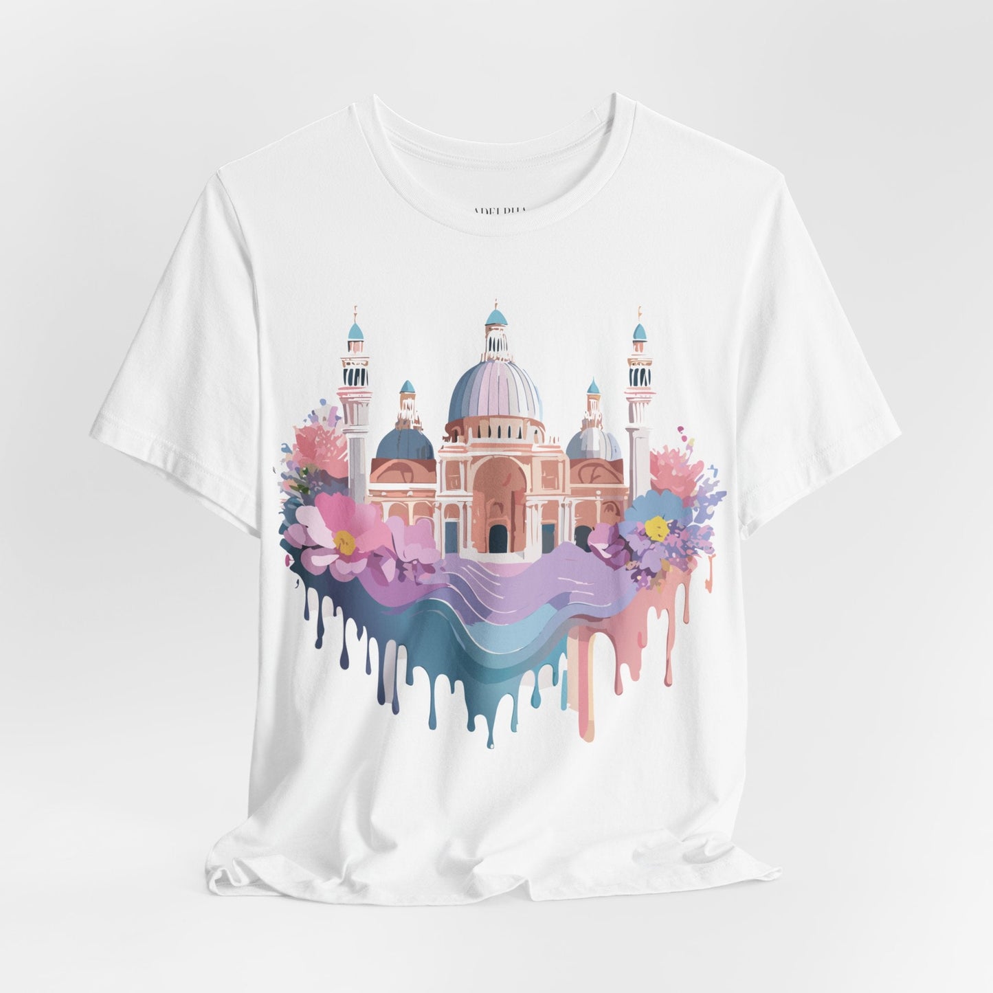 Venice Tourist Graphic Tee Unisex Jersey Short Sleeve Art By Vintage Style