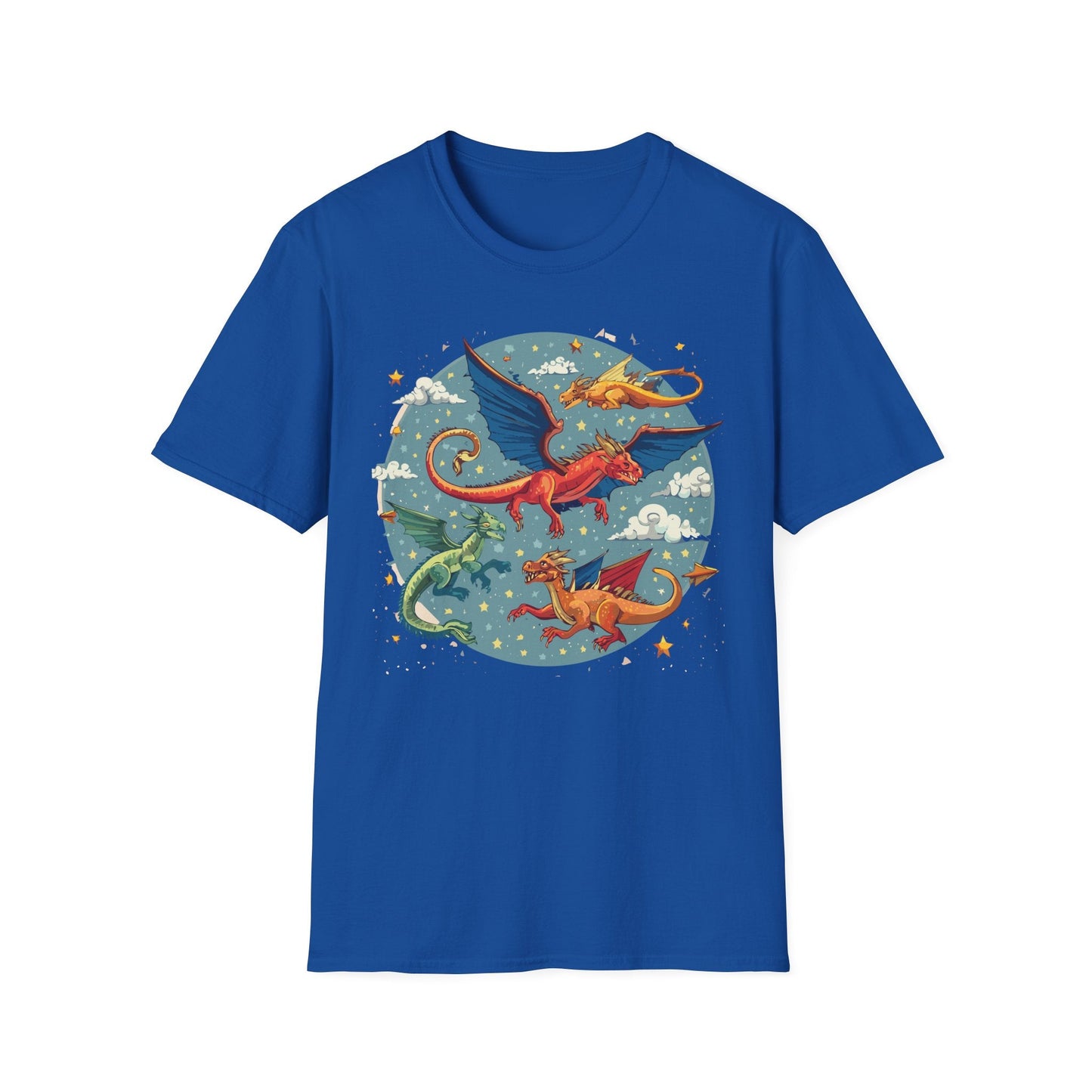 Dragon Graphic Unisex 100 Cotton Tee with Animal Artwork Design 12