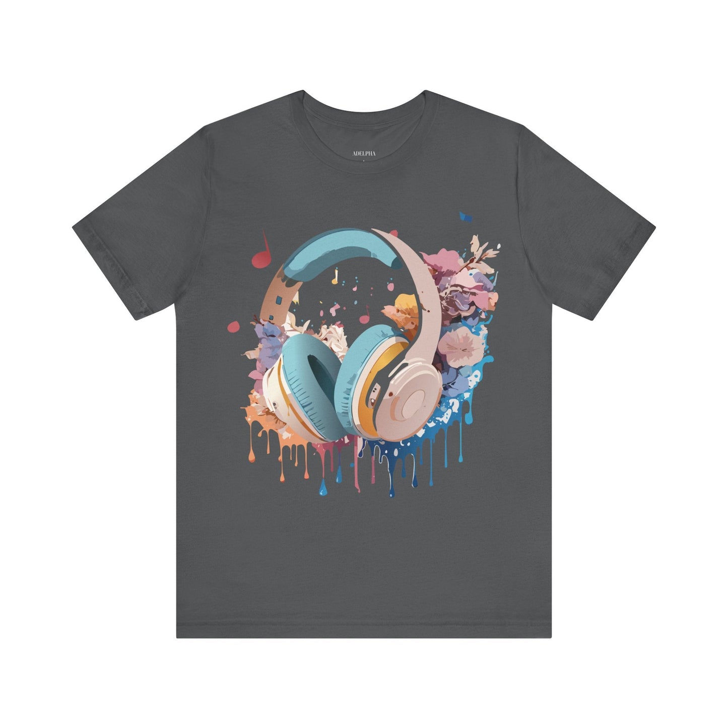 Music Graphic T Shirt Unisex Short Sleeve Tee Adelpha Vintage Inspired Art For Casual Everyday Wear