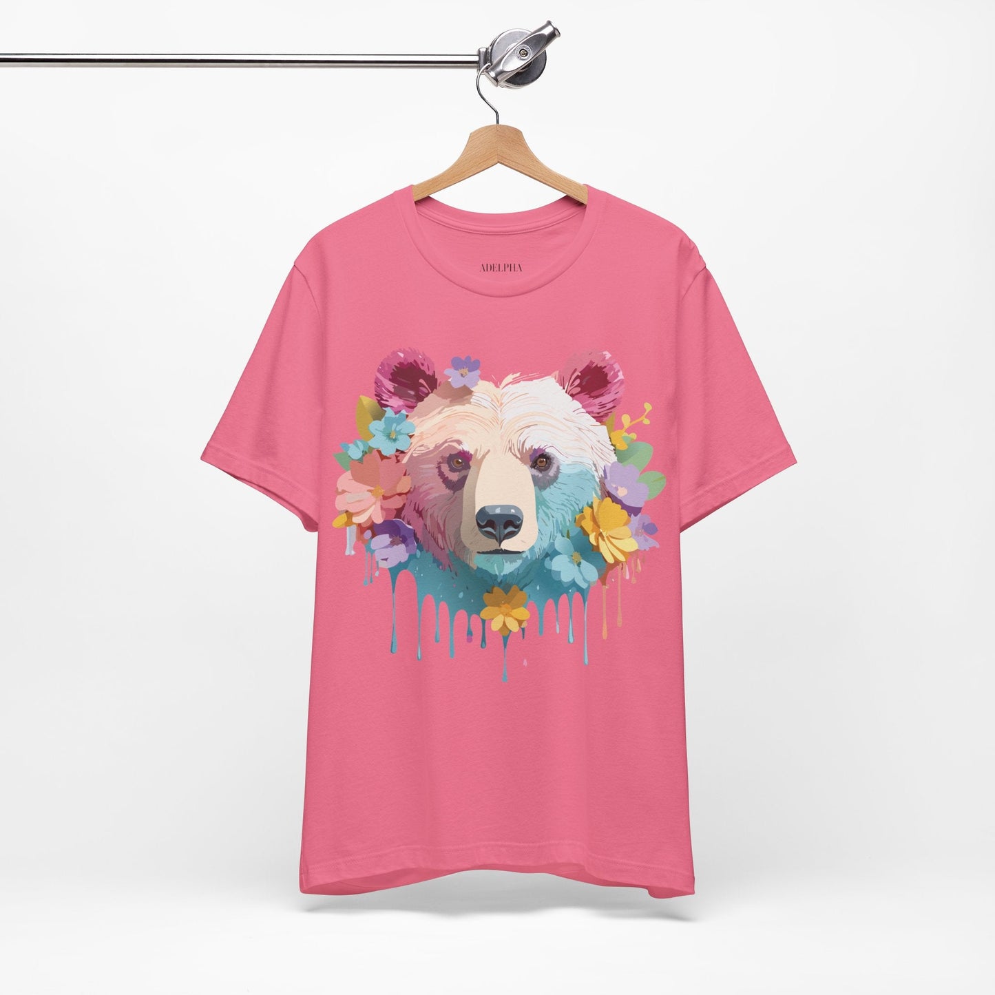 Bear Graphic Tee By Adelpha Unisex Short Sleeve Shirt Vintage Inspired Artwork