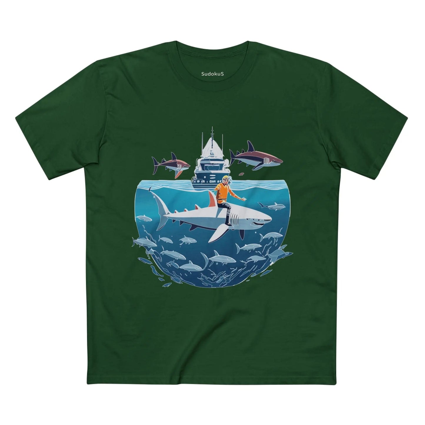 Ocean Coast Graphic Unisex 100 Cotton Staple Tee 5