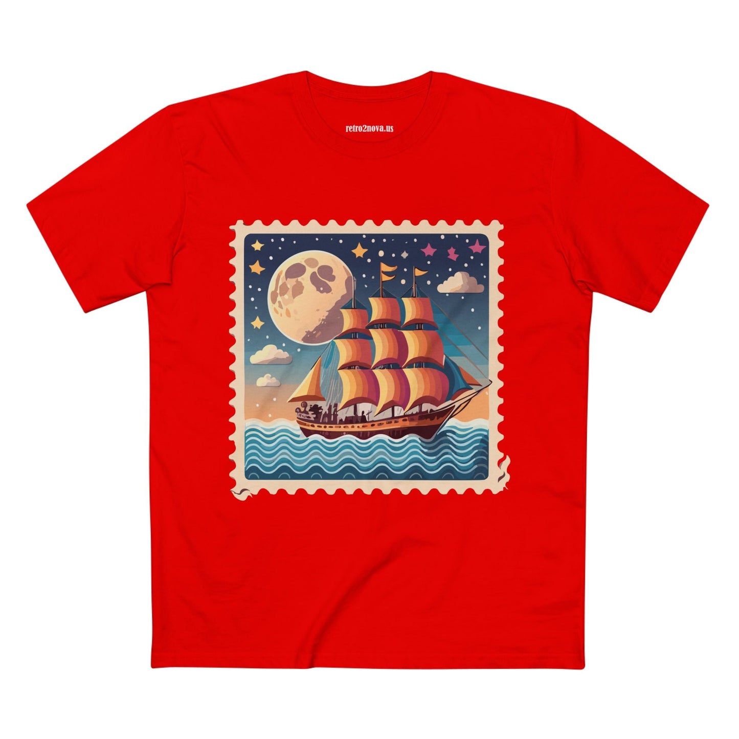 Stamp Shirt Postage Stamp Shirt PS 42 Unisex Premium Cotton Tee With Original Art Design Retro2Nova
