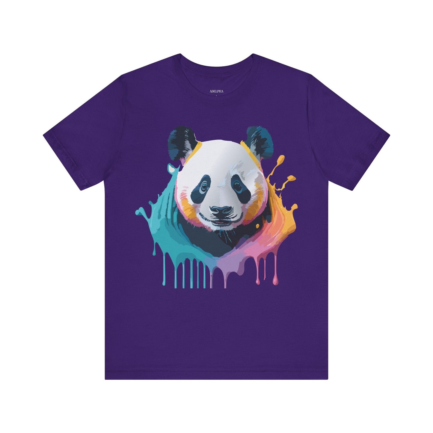 Panda Graphic T Shirt Unisex Jersey Short Sleeve Vintage Inspired Art Tee by Adelpha