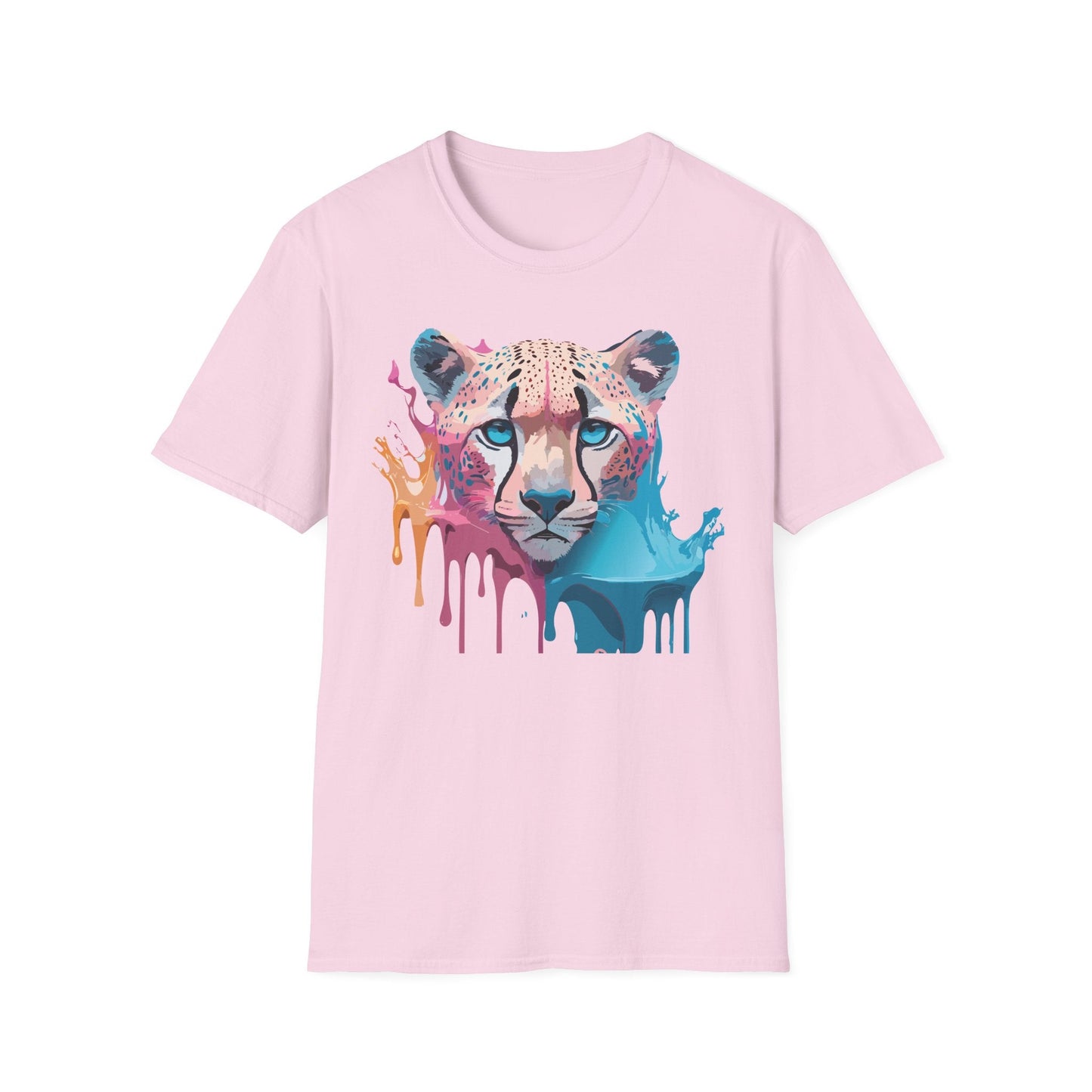 Unisex Cheetah Tee Softstyle Gildan 64000 100 Percent Cotton