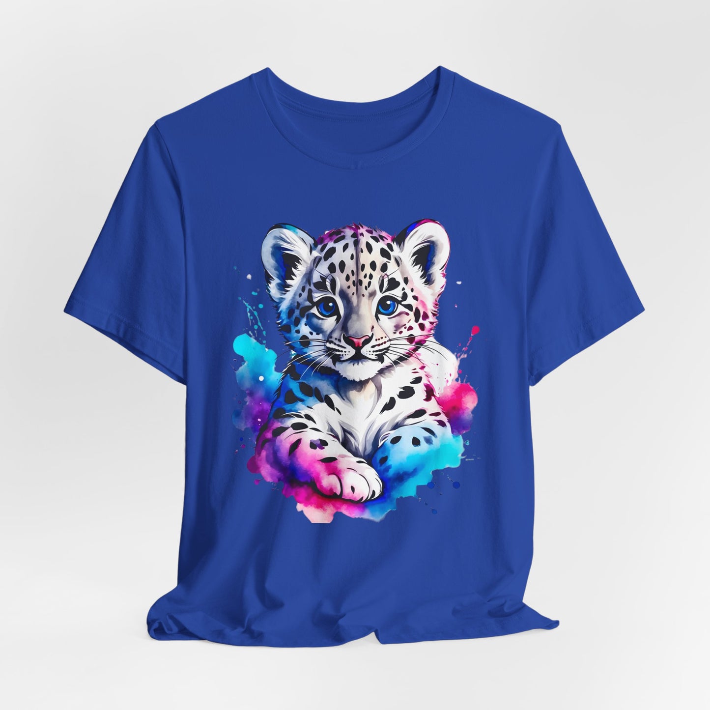 Baby Leopard Shirt, Cute Leopard Tee Shirt, Animal T-Shirt, Gepard Top, Animal Tees, Art Design T-Shirt, Graphic Tee