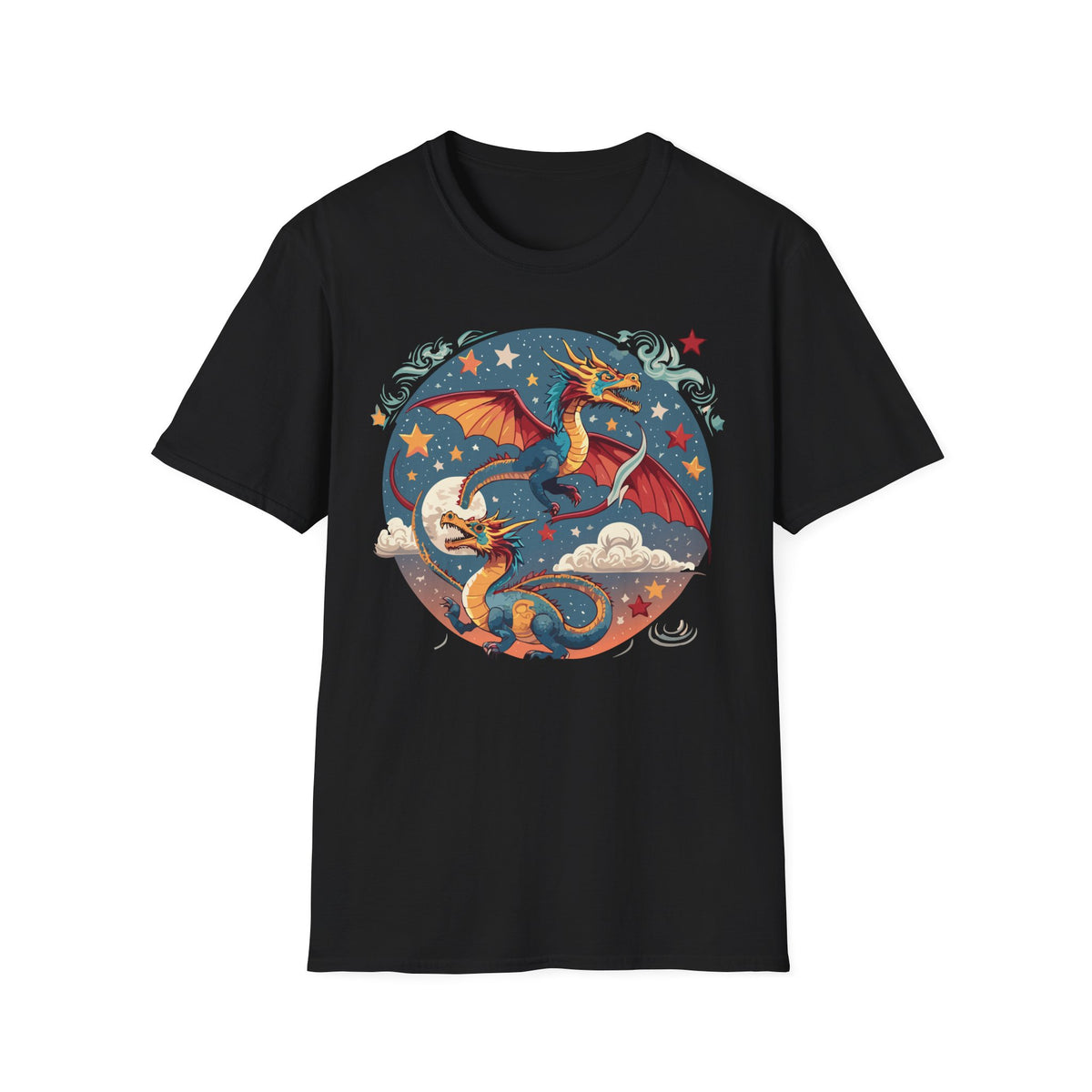 Dragon Graphic Tee Gildan Unisex 100 Cotton Tee Shirt with Animal a28