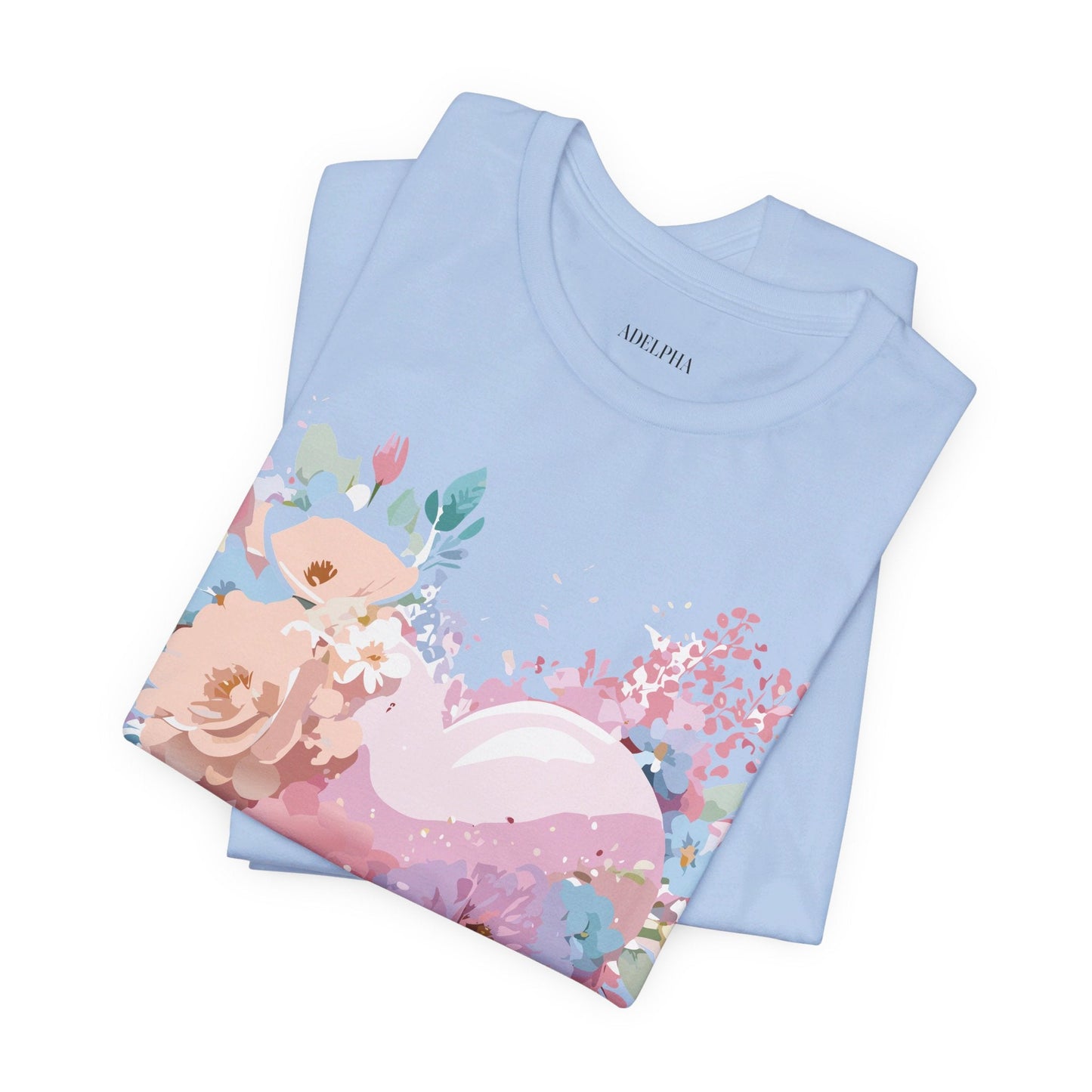 Valentine Day Graphic Unisex 100 Cotton Vintage Artwork with Love and Flower Design Tee 29