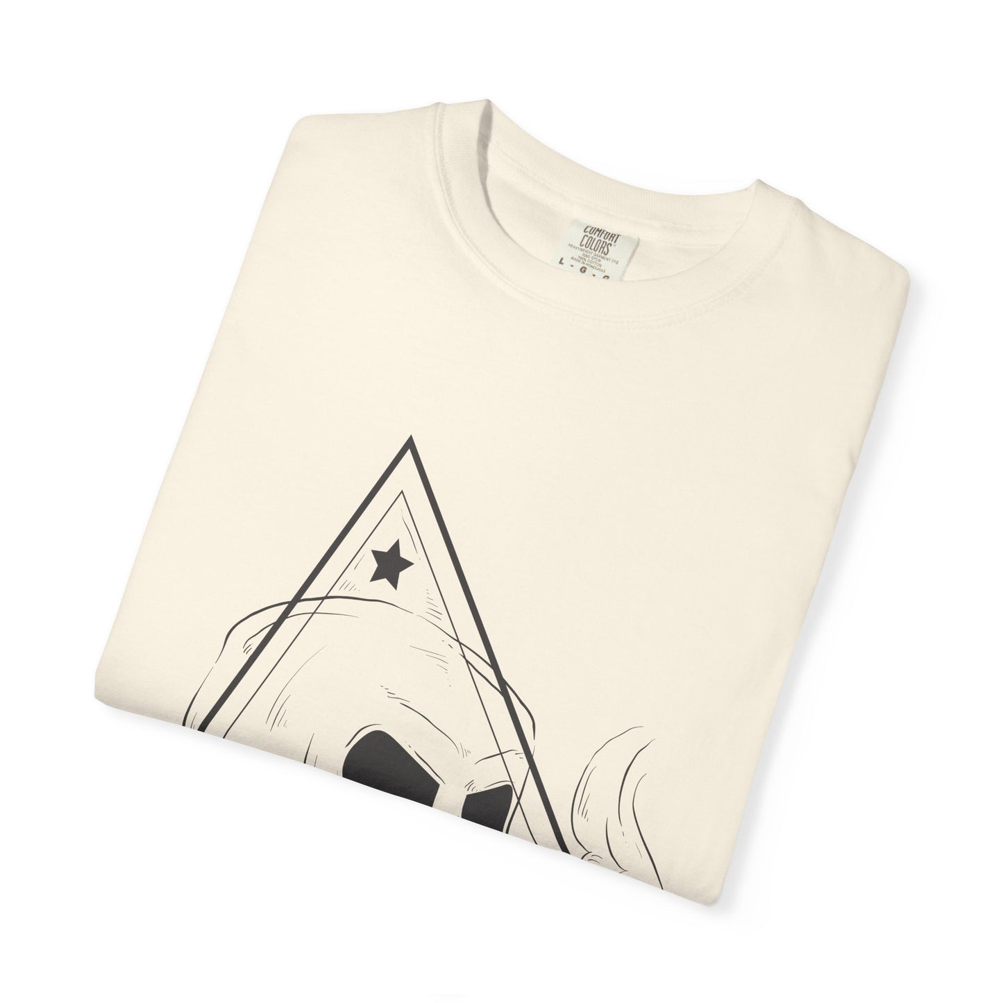 Unisex Cotton Short Sleeve T-Shirt with Skull Graphic Design